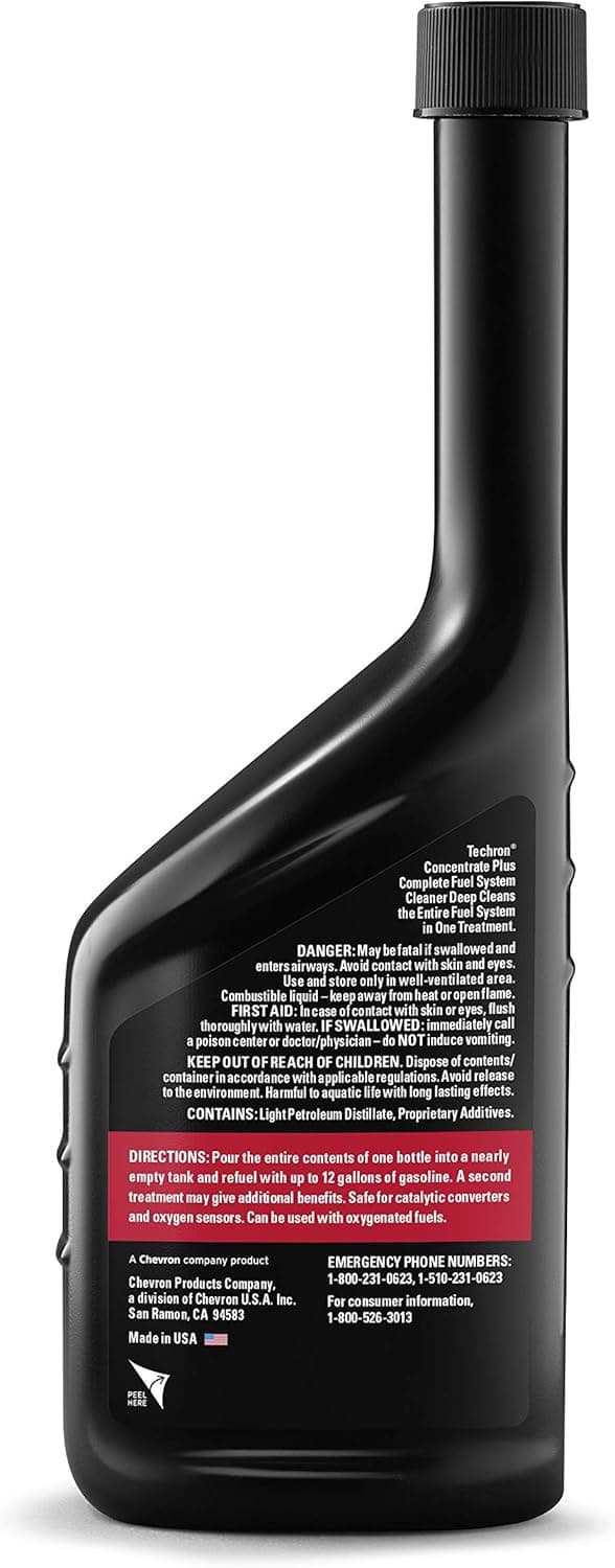 Chevron 67740-CASE Techron Concentrate Plus Fuel System Cleaner - 12 oz. (Pack of 6) 12 Fl Oz (Pack of 6) 12 oz. - Image 3