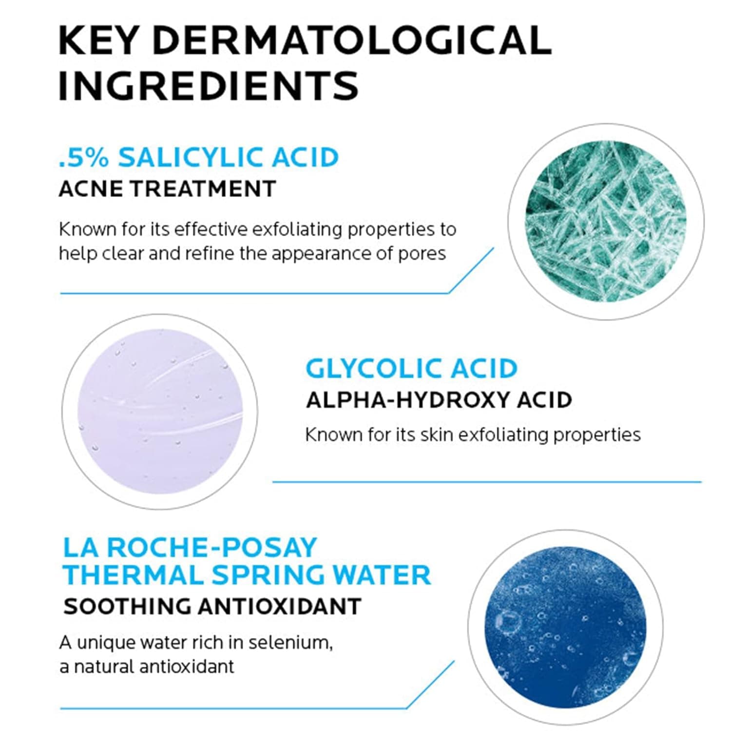 La Roche-Posay Effaclar Clarifying Solution Acne Toner with Salicylic Acid and Glycolic Acid, Pore Refining Oily Skin Toner, Gentle Exfoliant to Unclog Pores and Remove Dead Skin Cells - Image 5