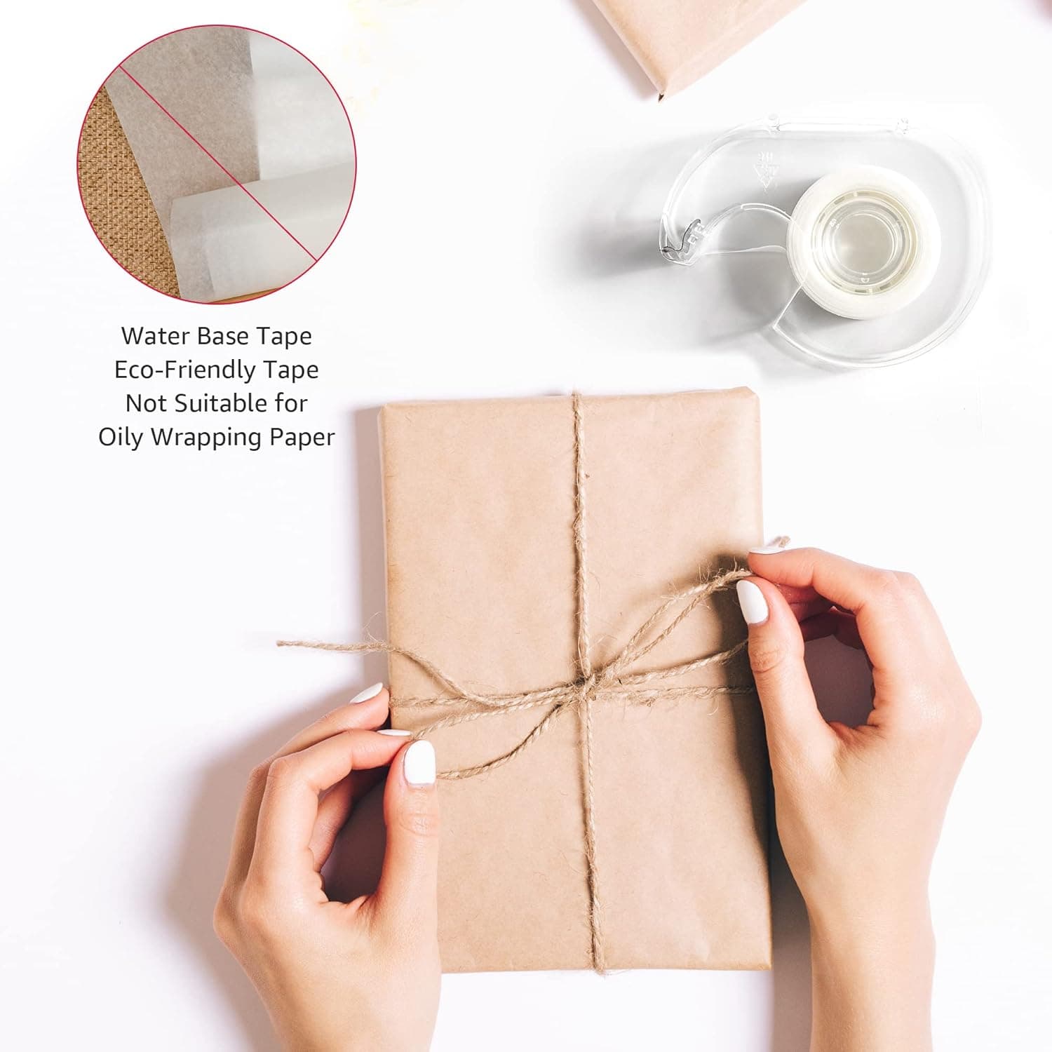 Dispensador de Cinta Amazon Basics con Rollos de Repuesto - 3/4" x 650" (18 yds), Paquete de 6, Acabado Mate 6 Contenido (Paquete de 1) Cinta con Dispensador - Image 7