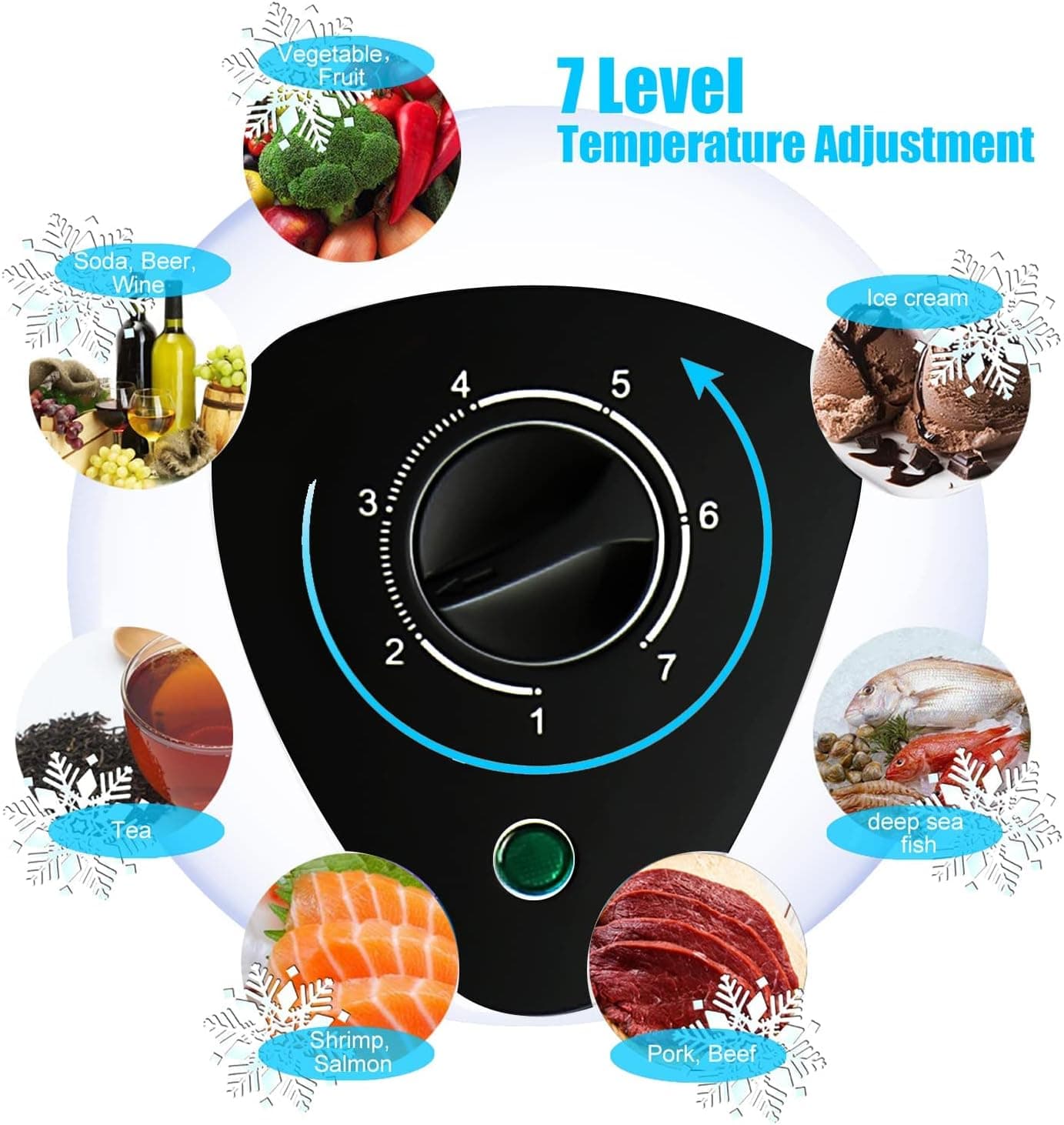 Congélateur profond de 5,0 pieds cubes - Congélateurs compacts avec thermostat réglable et porte supérieure - Image 6