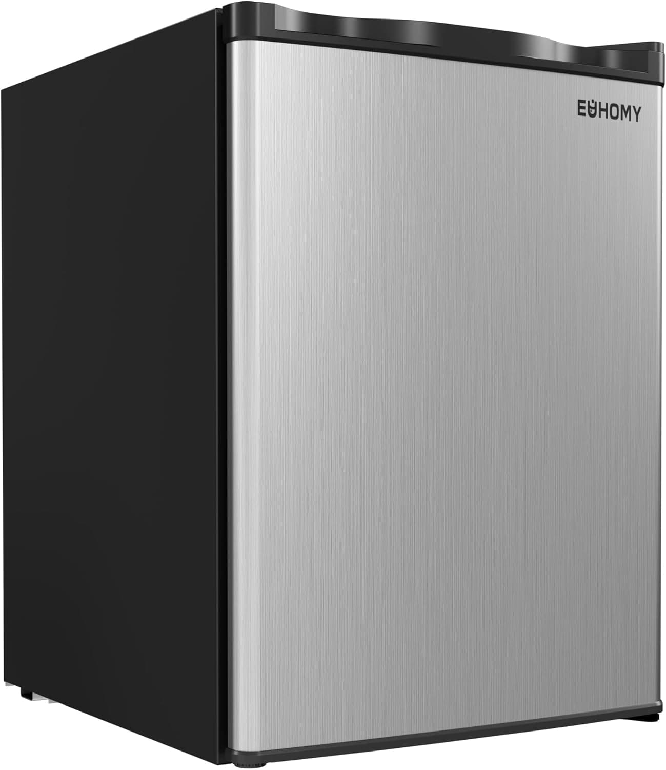 EUHOMY 2.1 Cubic Feet Freezer, Single Door Compact Mini Freezer with Reversible Stainless Steel Door, Removable Shelves, Small freezer for Home/Dorms/Apartment/Office, New Silver Silver 2.1 CU.FT - Image 2