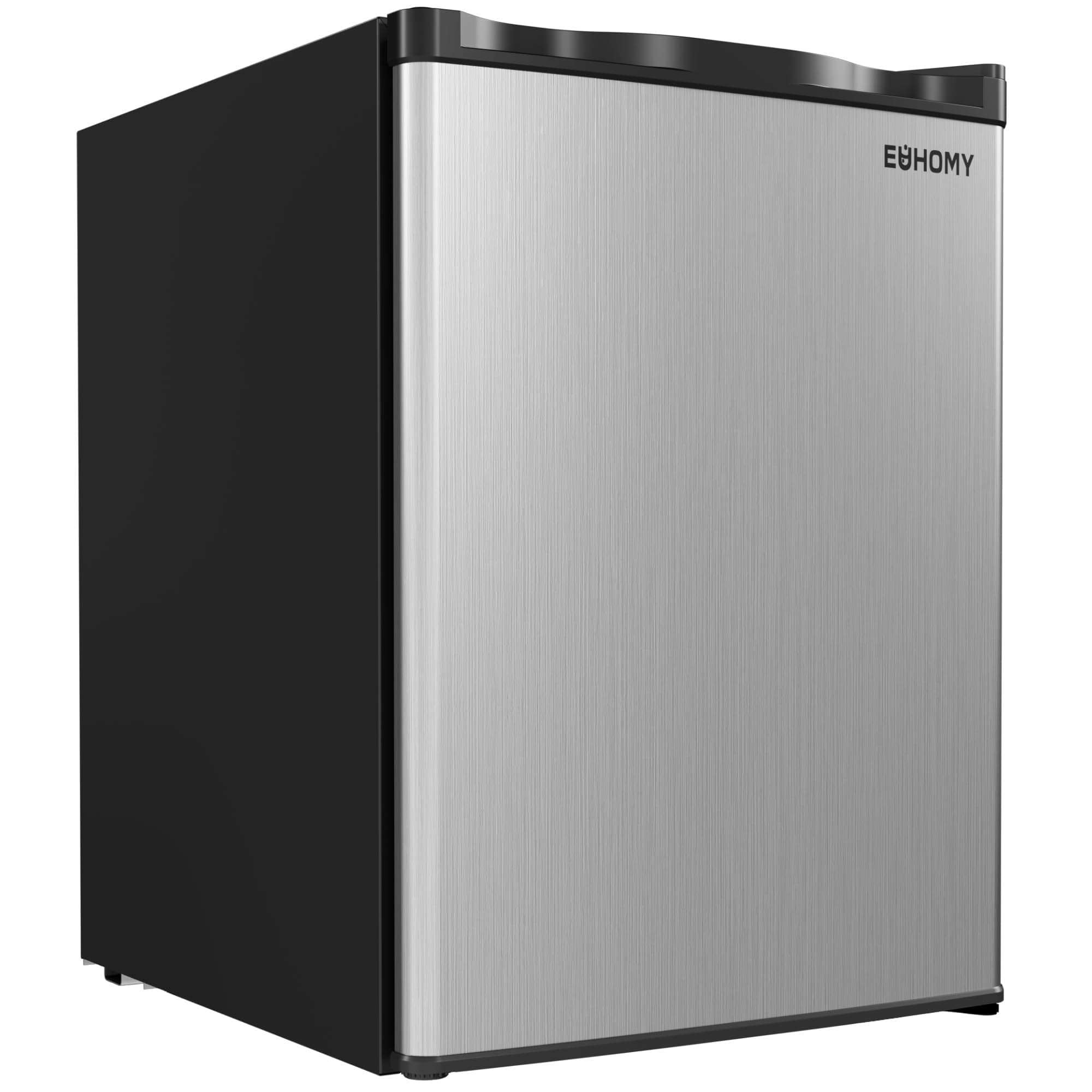 EUHOMY 2.1 Cubic Feet Freezer, Single Door Compact Mini Freezer with Reversible Stainless Steel Door, Removable Shelves, Small freezer for Home/Dorms/Apartment/Office, New Silver Silver 2.1 CU.FT