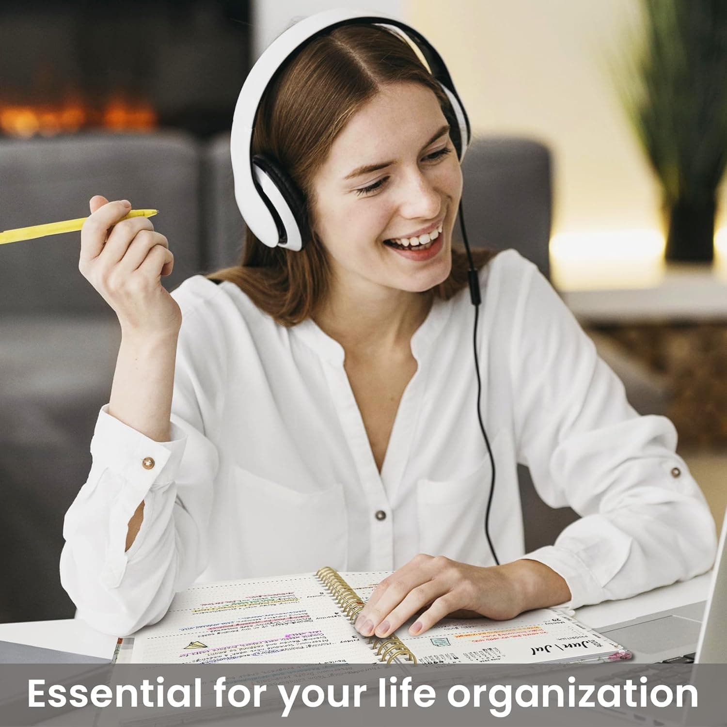 2026 Planner, Weekly and Monthly Calendar Planner for Women, Jan 2026 - Dec 2026, Hardcover Planning Agenda Book with Tabs, Spiral Bound, Inner Pocket, Perfect for School Office Supplies, 6.3" x 8.5" - Wildflowers A-Wildflower (6.3"x8.5")A5 - Image 7