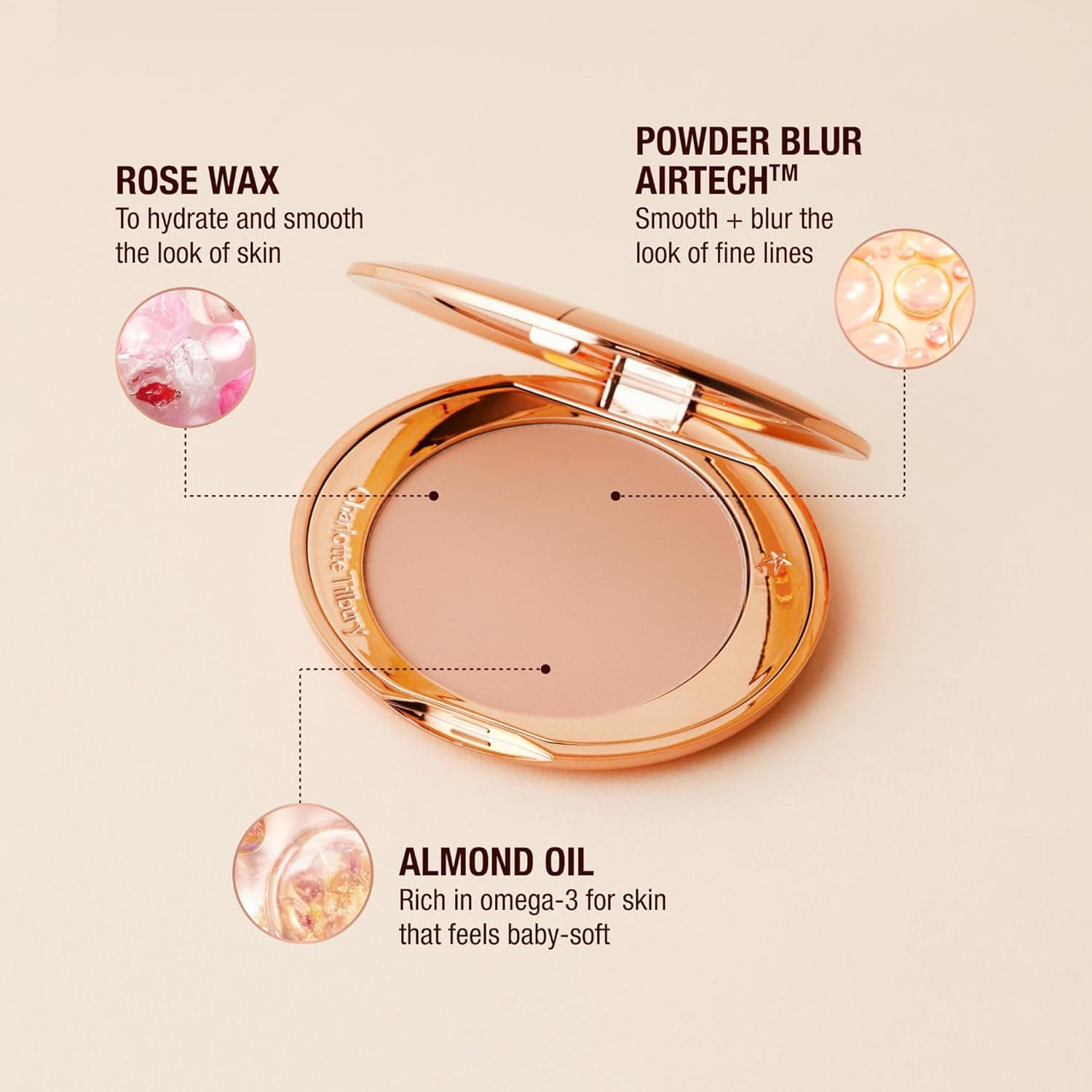 Charlotte Tilbury Airbrush Flawless Finish Setting Powder - Pore-Blurring Pressed Powder for Face Makeup to Minimize Shine with a Soft-Focus Finish 1 Fair - very fair to fair Full Size - Image 7