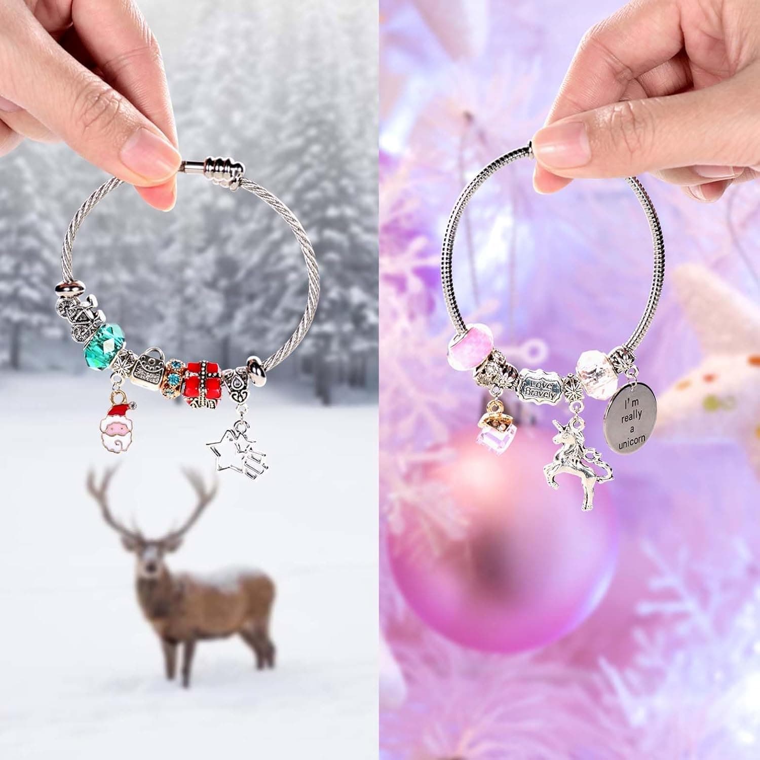 COO&KOO Girls Charm Bracelet Making Kit: Crafts for Girl 8-12 A Perfect Gifts Unicorn Girls Toy for Ages 6 7 8 9 10 Girl Jewelry Making Kit That Imagination Self-Expression and Inspires Creativity - Image 7