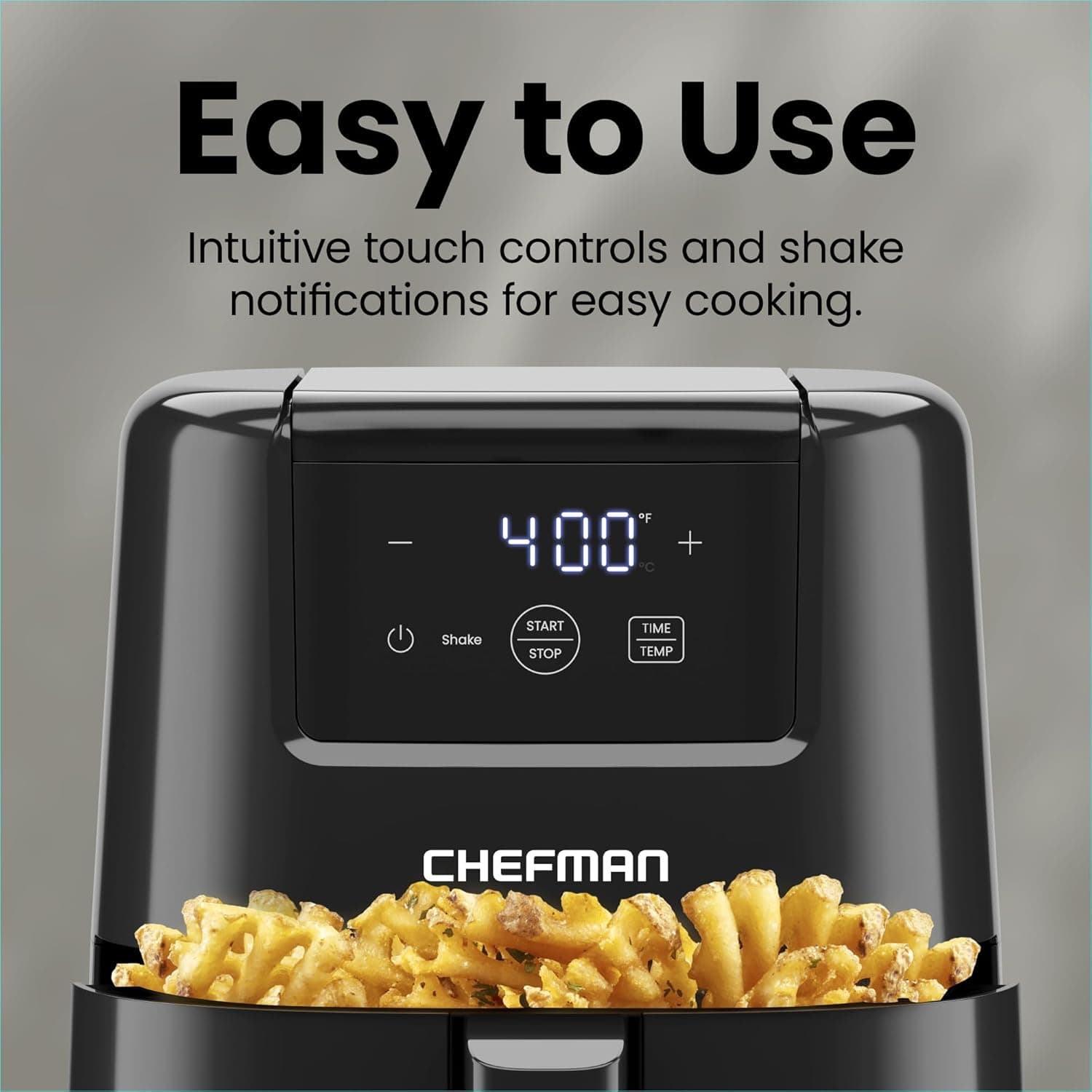 CHEFMAN 2 Qt Mini Air Fryer – Digital Space-Saving Compact Air Fryer with Nonstick and Dishwasher Safe Basket, Quick & Easy Meals in Minutes, Features Digital Timer and Shake Reminder – Black 2 Quart Black - Image 6
