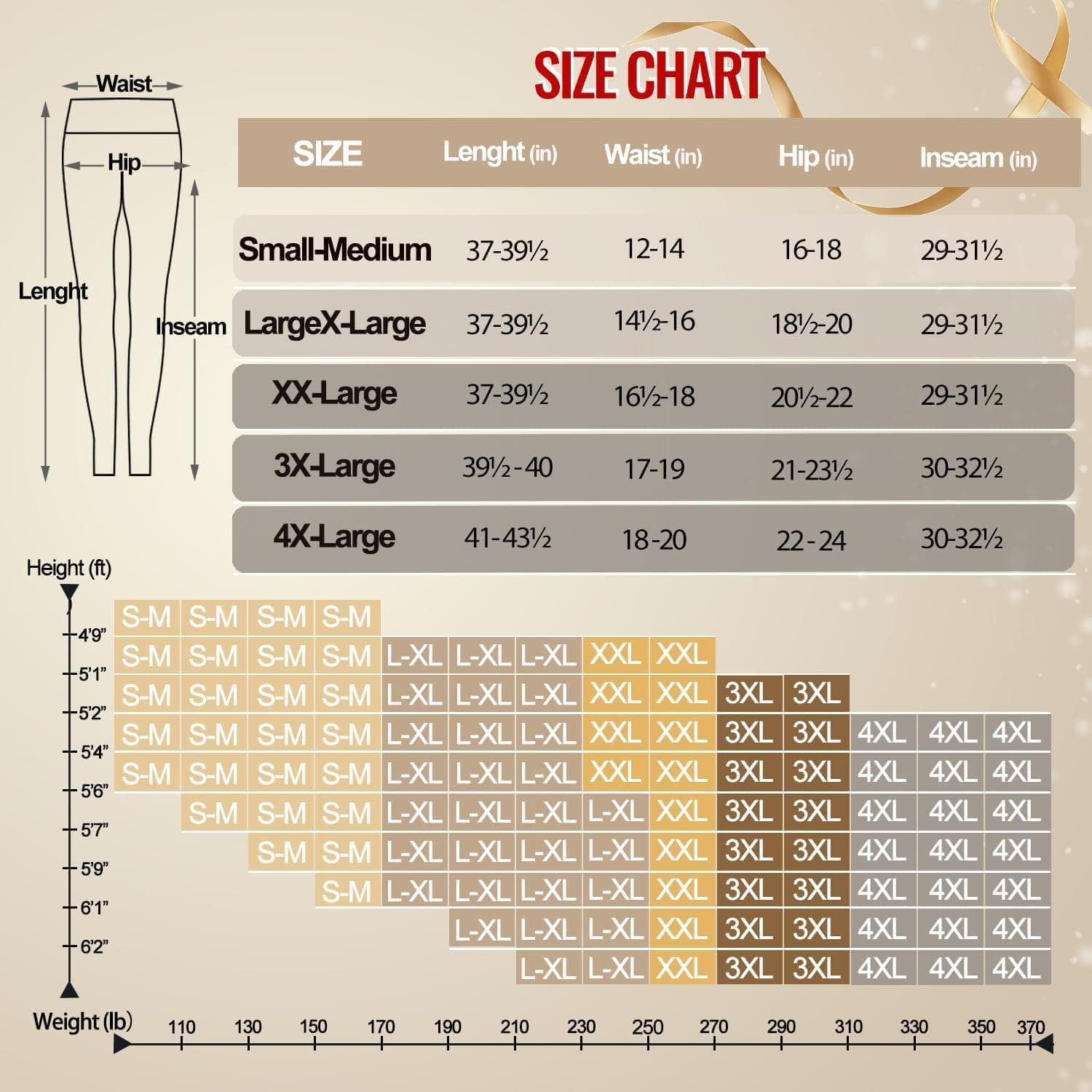 NexiEpoch 4 Pack Leggings for Women - High Waisted Tummy Control Soft Black Capri Yoga Pants with Pockets for Workout A-No Pockets Large-X-Large 1black,4 Packs - Image 6