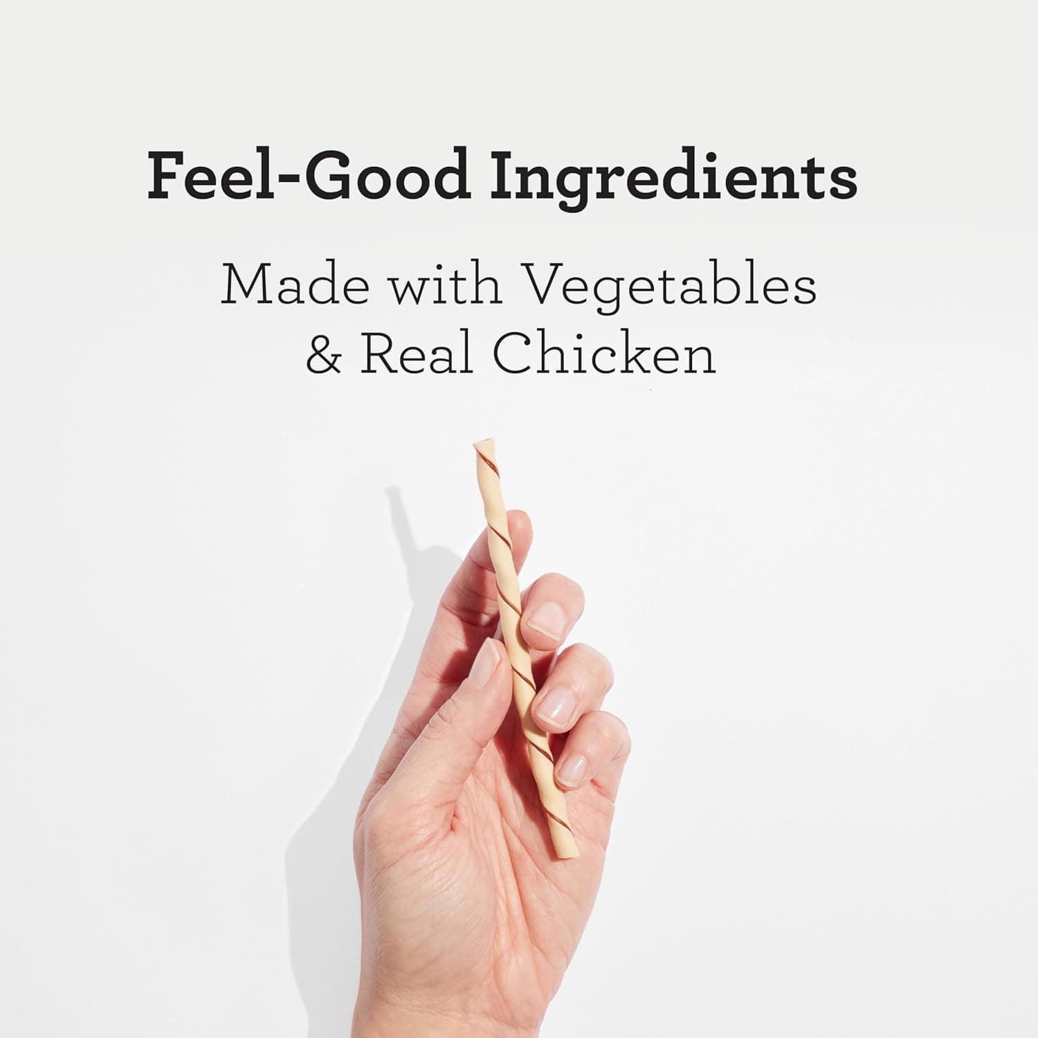 DreamBone Twist Sticks Chews for Dogs, 50 Count, Treat Your Dog to Easy-to-Digest Rawhide-Free Chews Made with Real Vegetables and Chicken Chicken 9.7 Ounce (Pack of 1) - Image 2