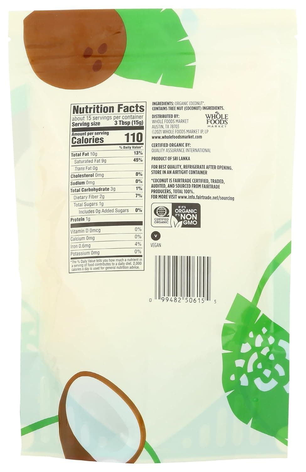 365 by Whole Foods Market, Organic Shredded Coconut, 8 Ounce 8 Ounce (Pack of 1) - Image 3