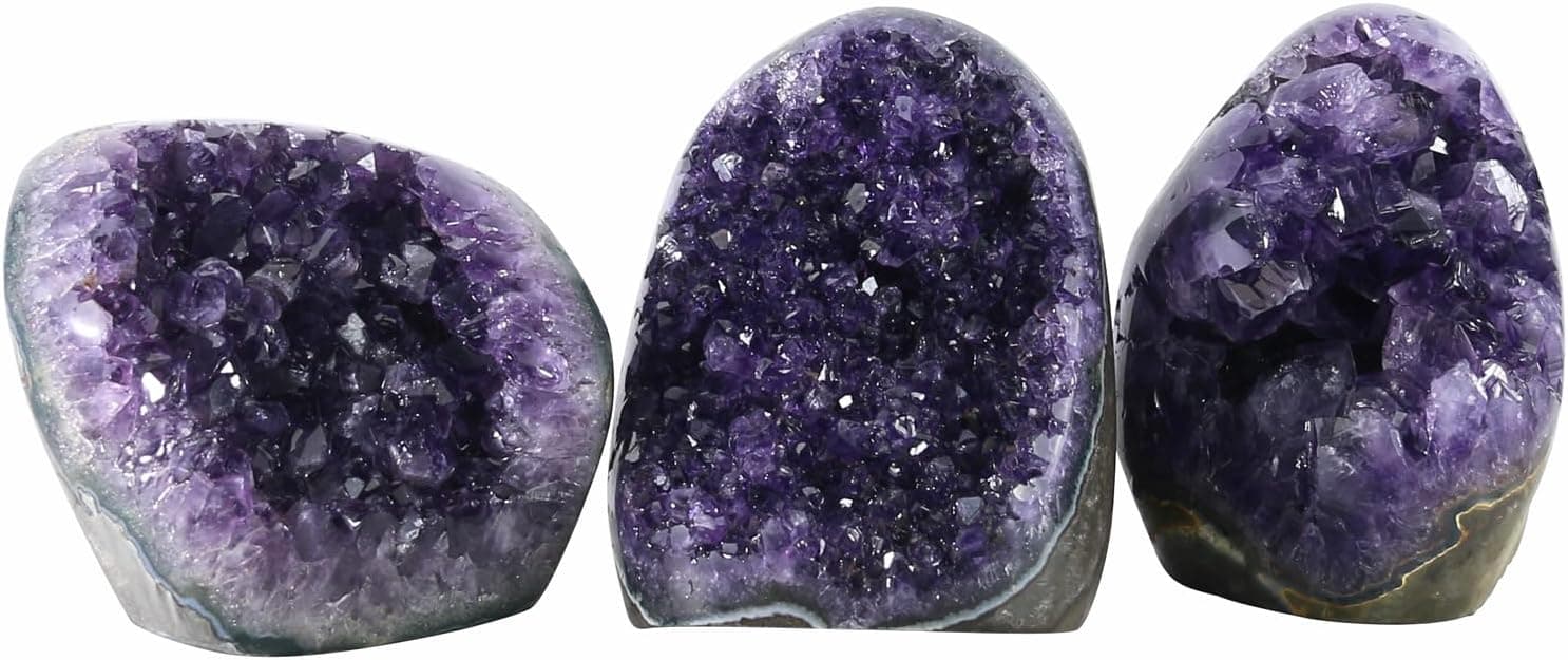 Amethyst Crystal Rock, Real Amethyst Stone, Amathesis Crystal Cluster Geode, Purple Crystals and Healing Stones, Amatista Piedra Natural, Cuarzos Originales De Energia Y Piedras, Columnar(1.1LB) 1.1 Pound - Image 7