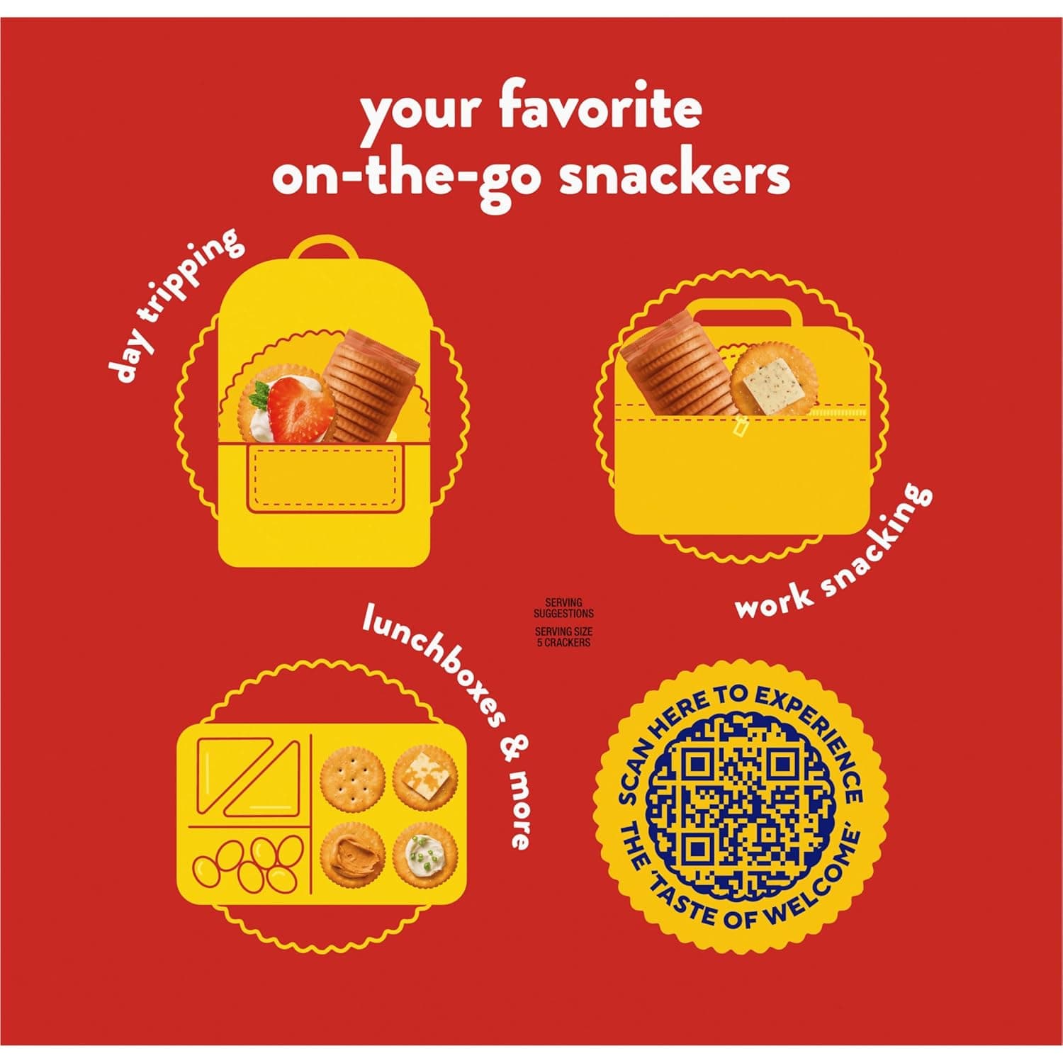 RITZ Fresh Stacks Original Crackers, Party Size, Christmas Stocking Stuffers, Holiday Crackers, 23.7 oz (16 Stacks) Original 23.7 Ounce (Pack of 1) - Image 16