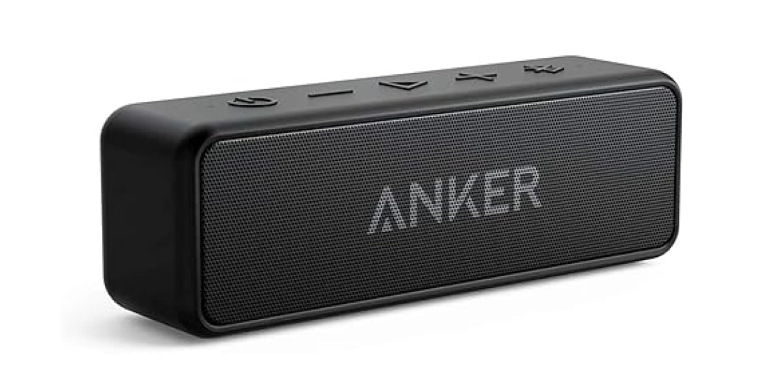 Anker Soundcore 2 Portable Bluetooth Speaker with Stereo Sound, Bluetooth 5, Bassup, IPX7 Waterproof, 24-Hour Playtime, Wireless, Speaker for Home, Outdoors, Travel Black