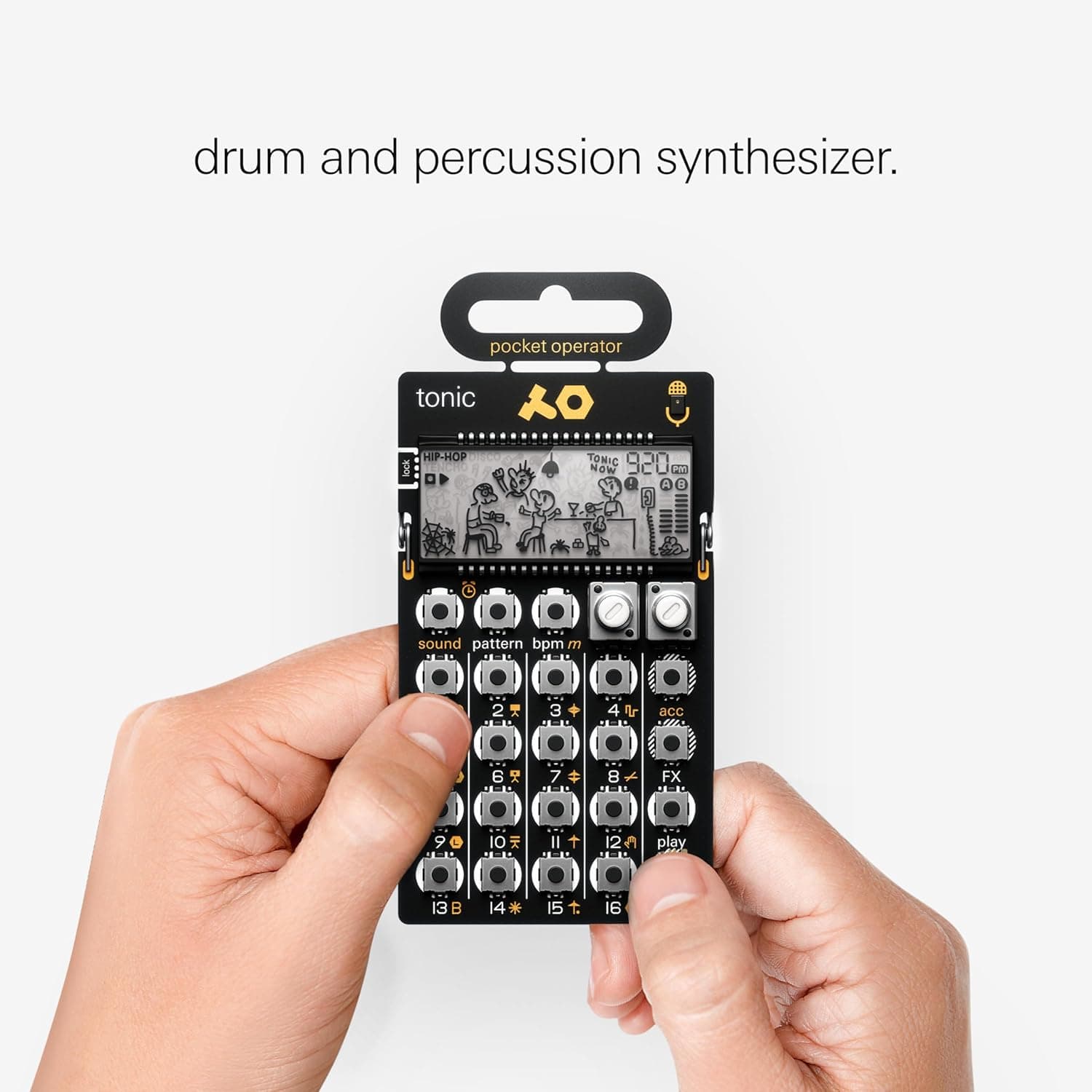 teenage engineering pocket operator PO-32 tonic, drum and percussion synthesizer and sequencer, unlimited sounds with microtonic through data transfer - Image 3