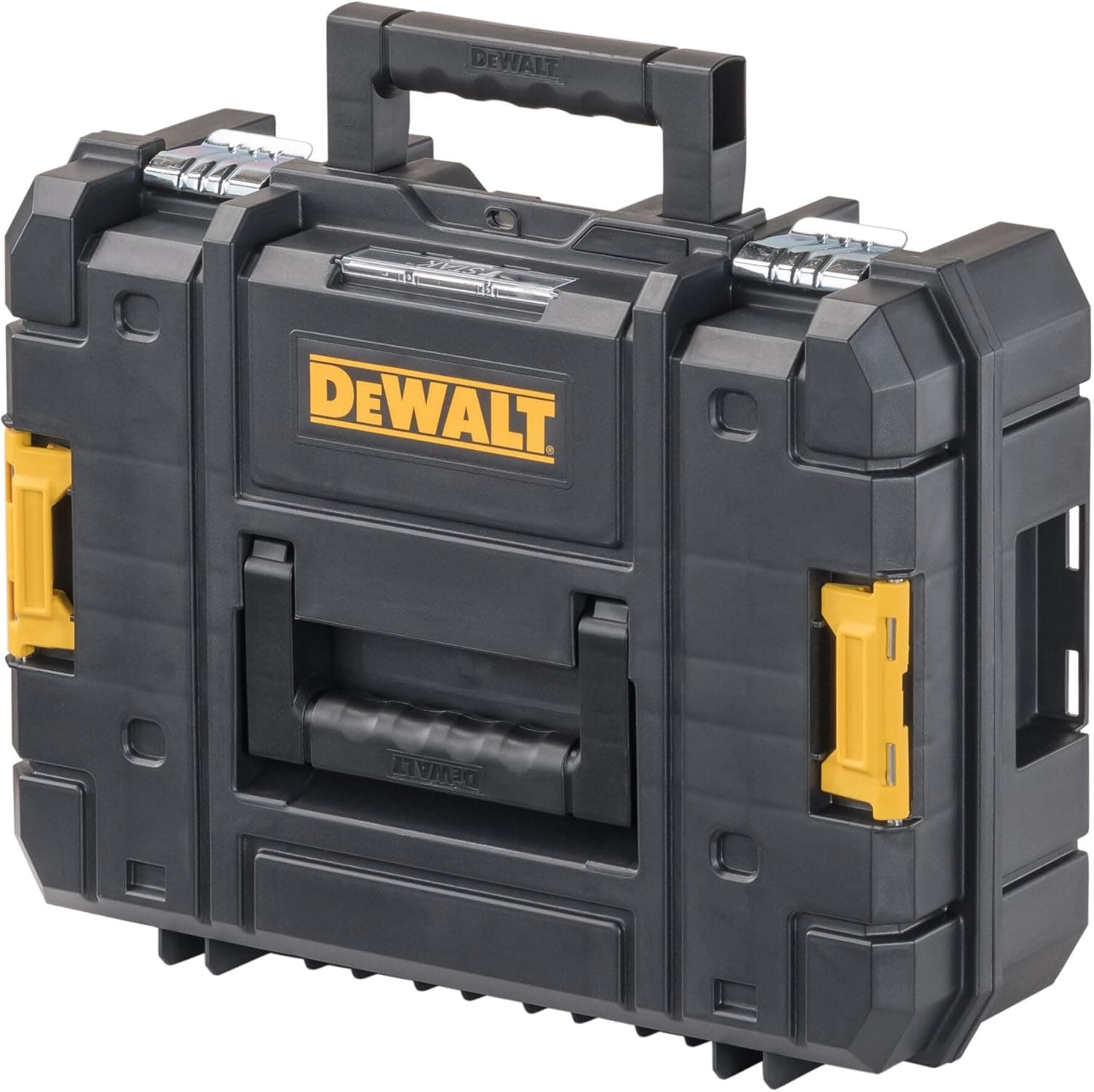 DEWALT TSTAK II Tool Box, Flat Top Tool Storage Case, Organizer Box Holds Up To 66 lbs, Flexible Platforms for Stacking, 13 Inch (DWST17807) 1 Count (Pack of 1) Flat Top Toolbox - Image 3