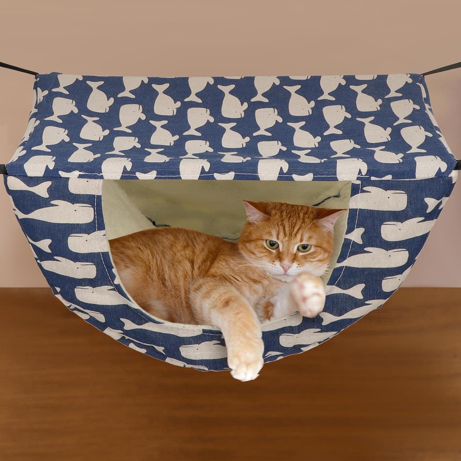 Jetec 2 Pieces Cat Cage Hammock Indoor Hanging Pet Bed Double Layer Hanging Cat Bed Bag Soft Kitten Hammock for Comfortable Two Level Cage Accessories for Spring, Summer, Winter, 2 Styles - Image 3