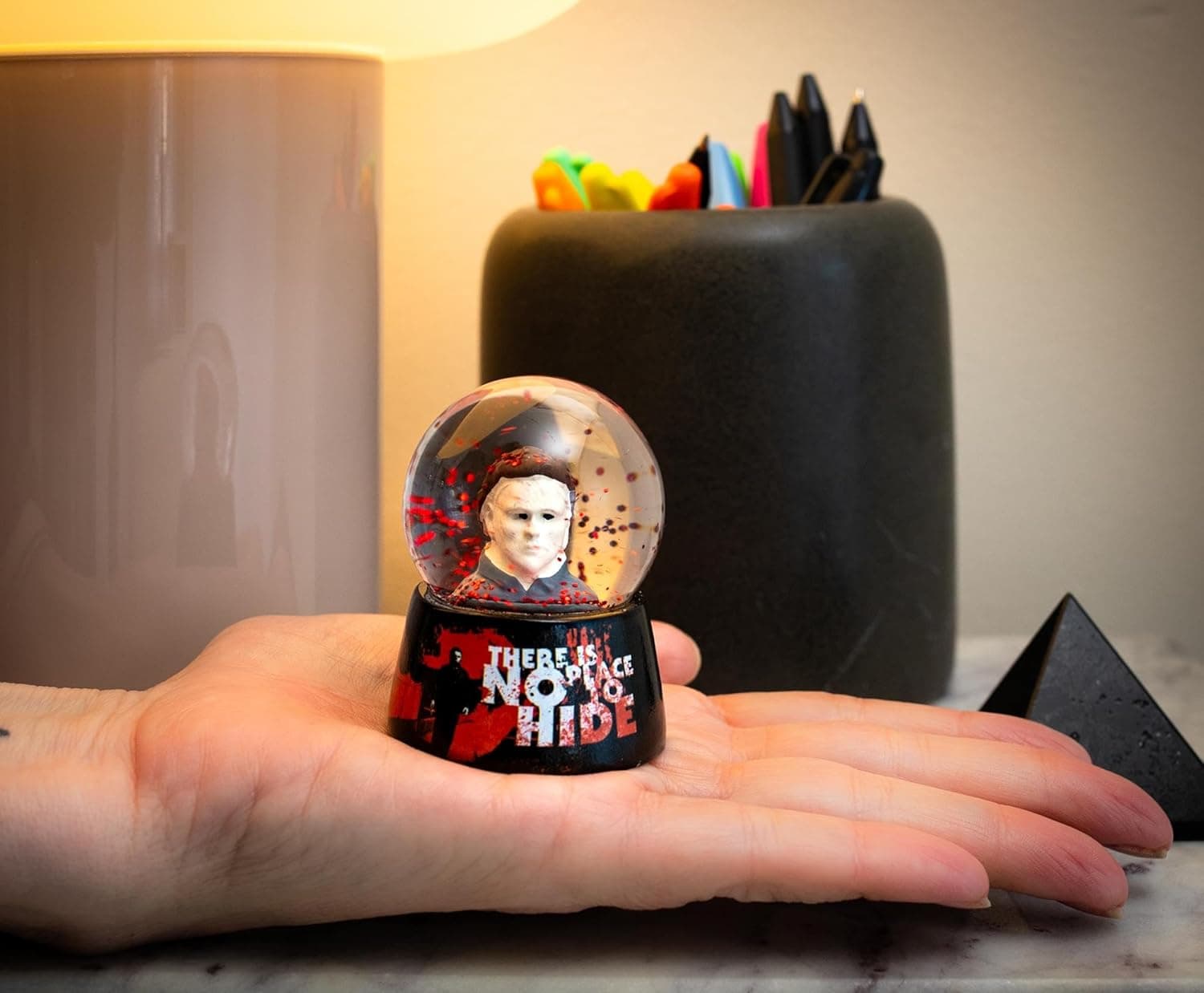 Halloween Michael Myers No Place to Hide Mini Snow Globe with Swirling Glitter Display | Horror Movie Collectible Keepsake | 3 Inches Tall - Image 9