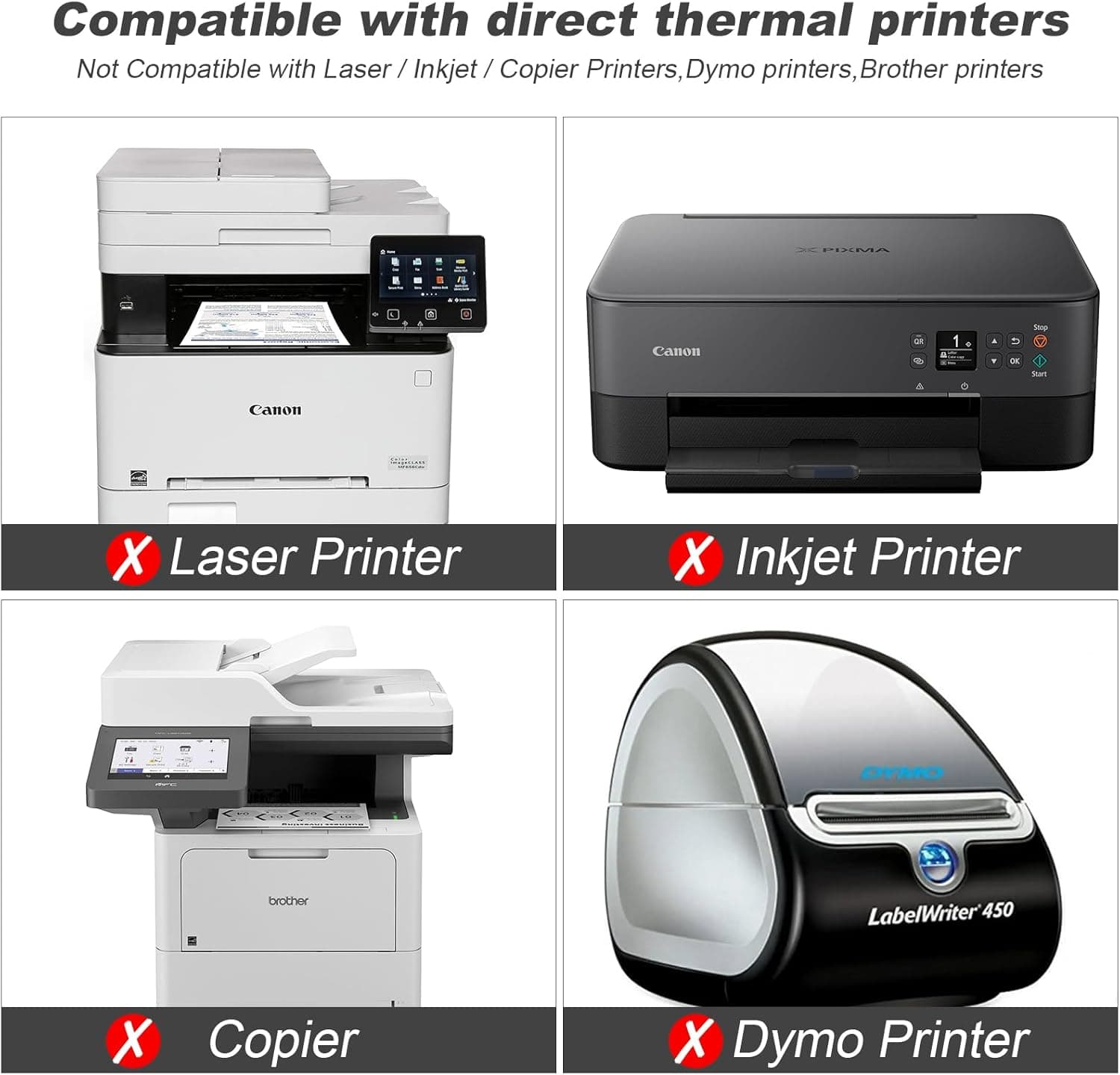9527 Product Fanfold 4 x 6 Direct Thermal Labels White Perforated Shipping Labels, 500pcs per Stack,1 Stack 1 Stacks | 500 Labels White - Image 4