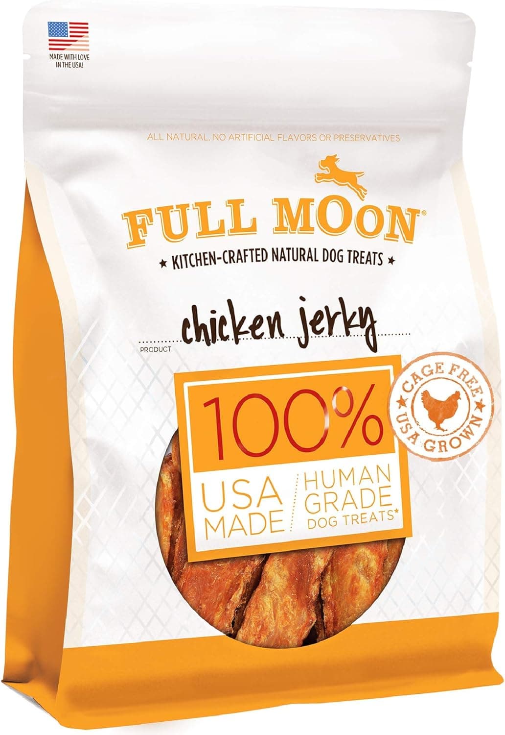 Full Moon Chicken Jerky Healthy All Natural Dog Treats Human Grade Made in USA Grain Free, 1.5 Pound (Pack of 1) Chicken 1.5 Pound (Pack of 1) - Image 5