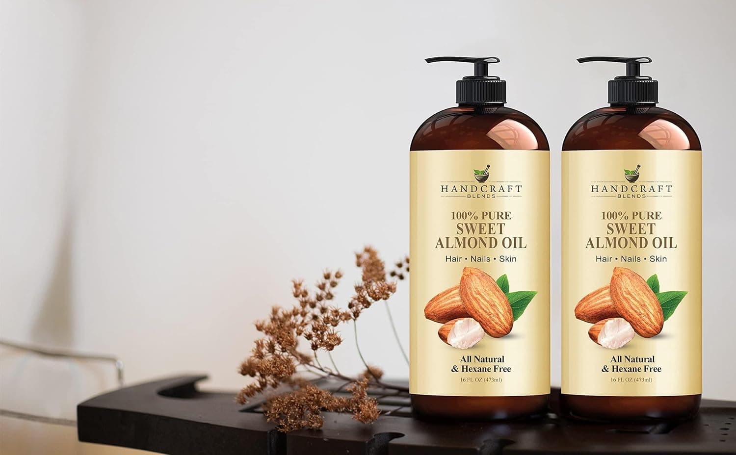 Handcraft Blends Sweet Almond Oil - 16 Fl Oz - 100% Pure and Natural - Premium Grade Carrier Oil for Skin and Hair - Hair and Body - Massage - Hexane-Free Sweet Almond 16 Fl Oz (Pack of 1) - Image 7
