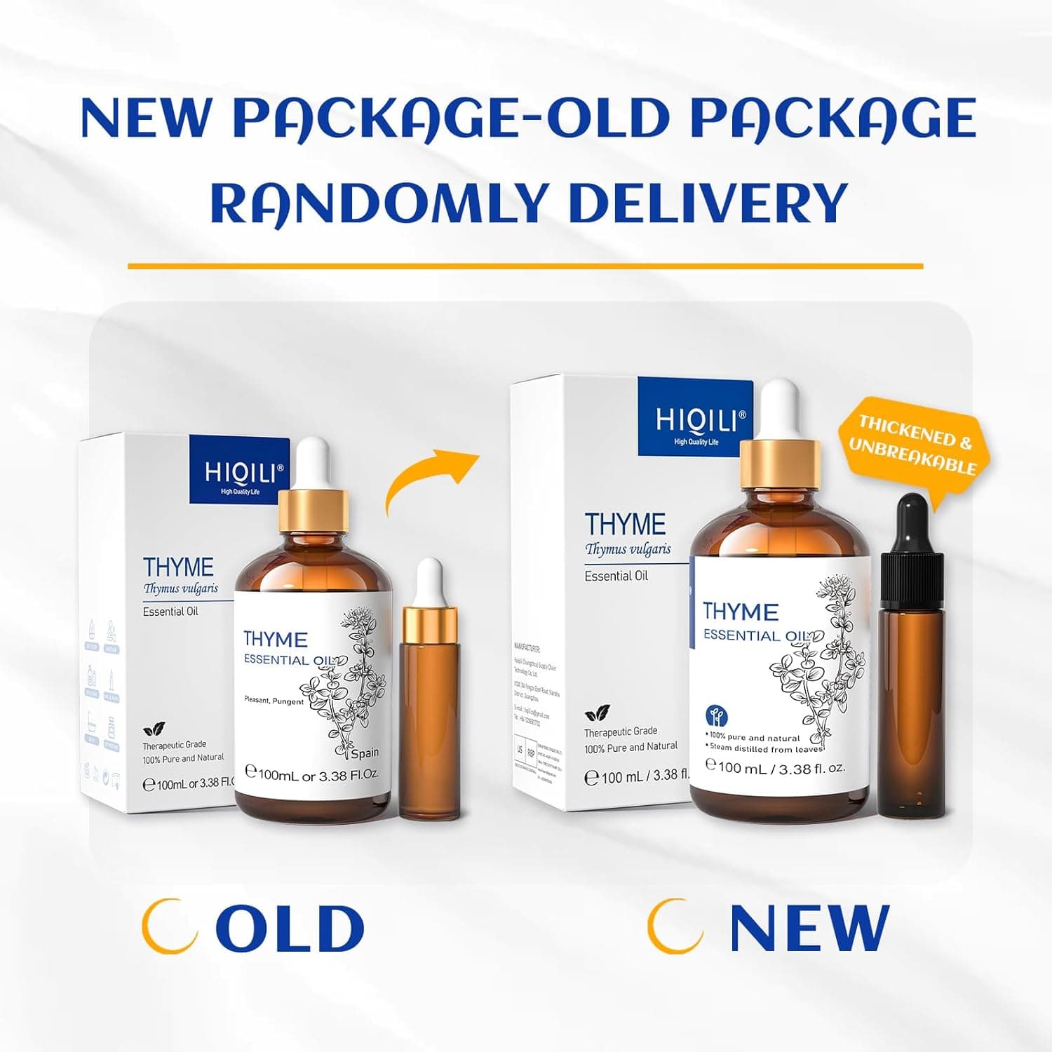 HIQILI 3.38 Fl Oz Thyme Essential Oil, 100% Pure Undiluted for Hair, Skin, Diffuser, Aromatherapy, Includes 10ML Travel Bottle - 100ML Thyme 3.38 Fl Oz (Pack of 1) - Image 10