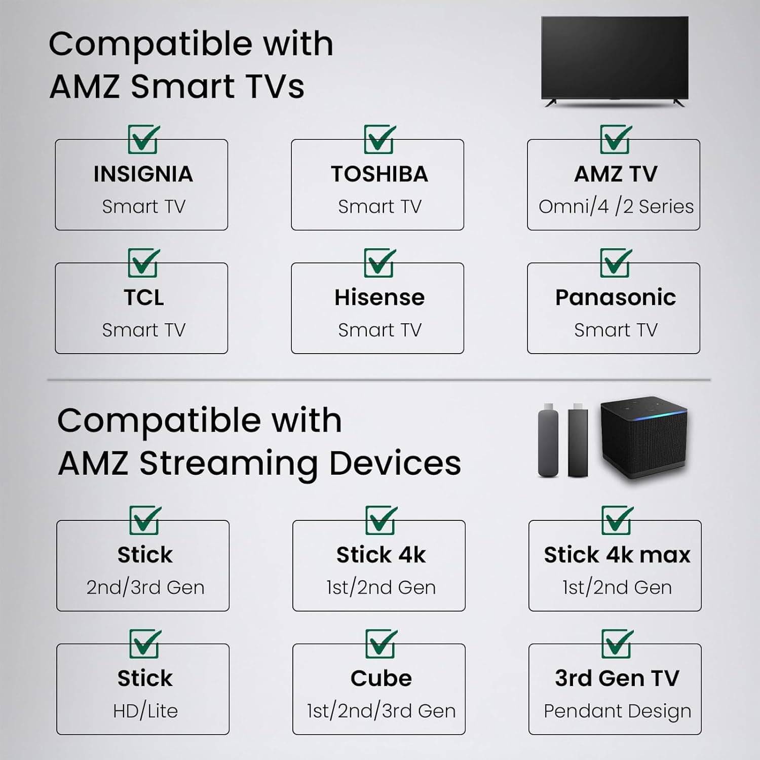 Replacement Remote Control for Fire Smart TV, Compatible with Insignia, Toshiba, Amazon Fire Smart TV for AMZ Remote - Image 3