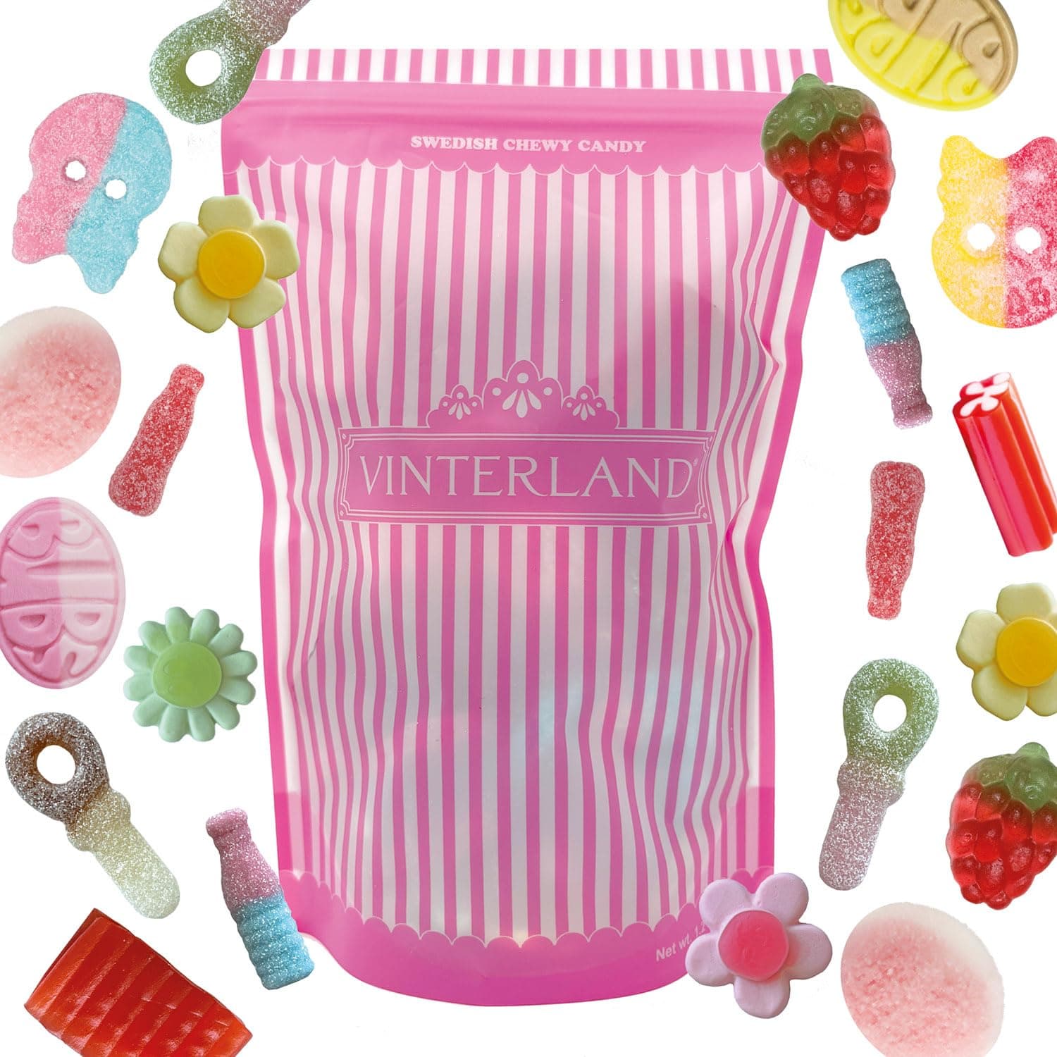 VINTERLAND - Swedish Candy Mix (1.2 Pounds) - Big Ovals & Big Swedish Candy Skulls - Raspberry Shots, Strawberry Dreams, and more - Image 4