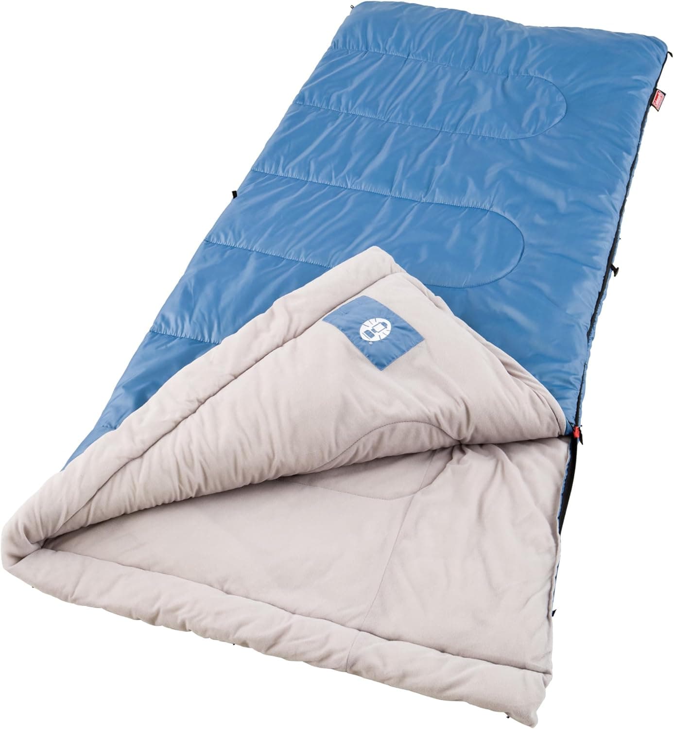Coleman Sun Ridge 40°F Cool-Weather Sleeping Bag, Lightweight Adult Sleeping Bag with Soft Trim & Draft Tube, Machine Washable Pfas-free - Image 2