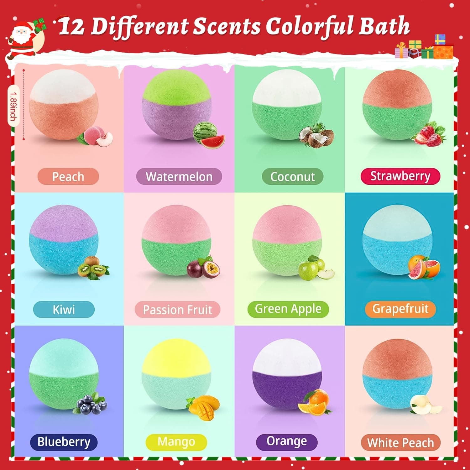 Bath Bombs for Kids with Surprise Inside, 24 Pack Kid Bath Bombs Gift Set, Christmas Gifts for Kids Stocking Stuffers for Boys Girls Kid Bubble Bath Fizzy with Bath Toys Inside - Image 4