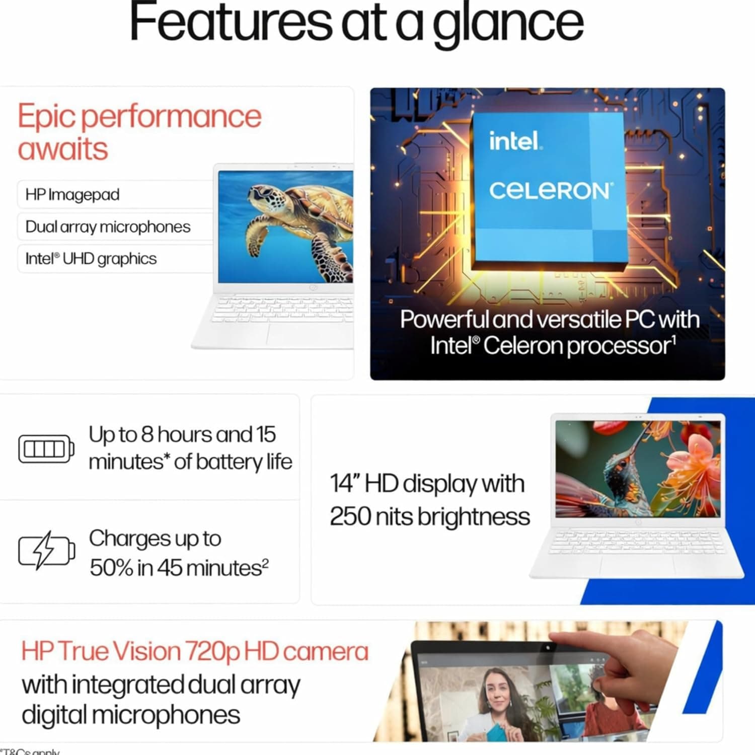 HP 16GB RAM Student and Home Laptop with Microsoft 365, 1TB Cloud Storage and 64GB SSD, Fast Intel Core, Win 11 w/o Earbuds – Perfect for Work & Play Neutral - Image 3