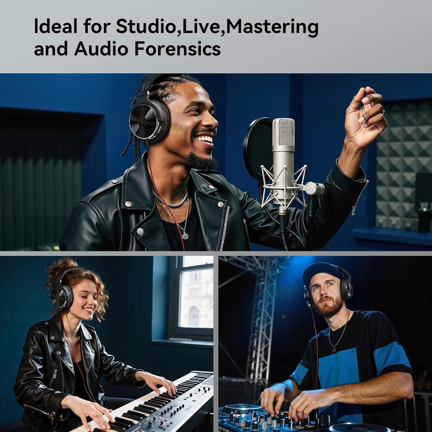 OneOdio Casque Filaire Over Ear Hi-Res Studio Monitor & Mixing DJ avec Drivers de 50mm et Jack 1/4 à 3,5mm - Image 8