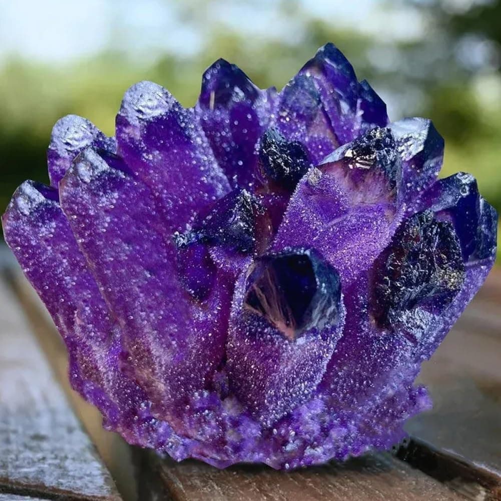 Natural Crystal Amethyst Cluster, Amethyst Crystal Rock, Large Natural Amethyst Crystal Clusters Stone, Raw Amethyst Stone, Natural Amethyst Geode Cave Healing Crystal Stones(200-300g) - Image 3