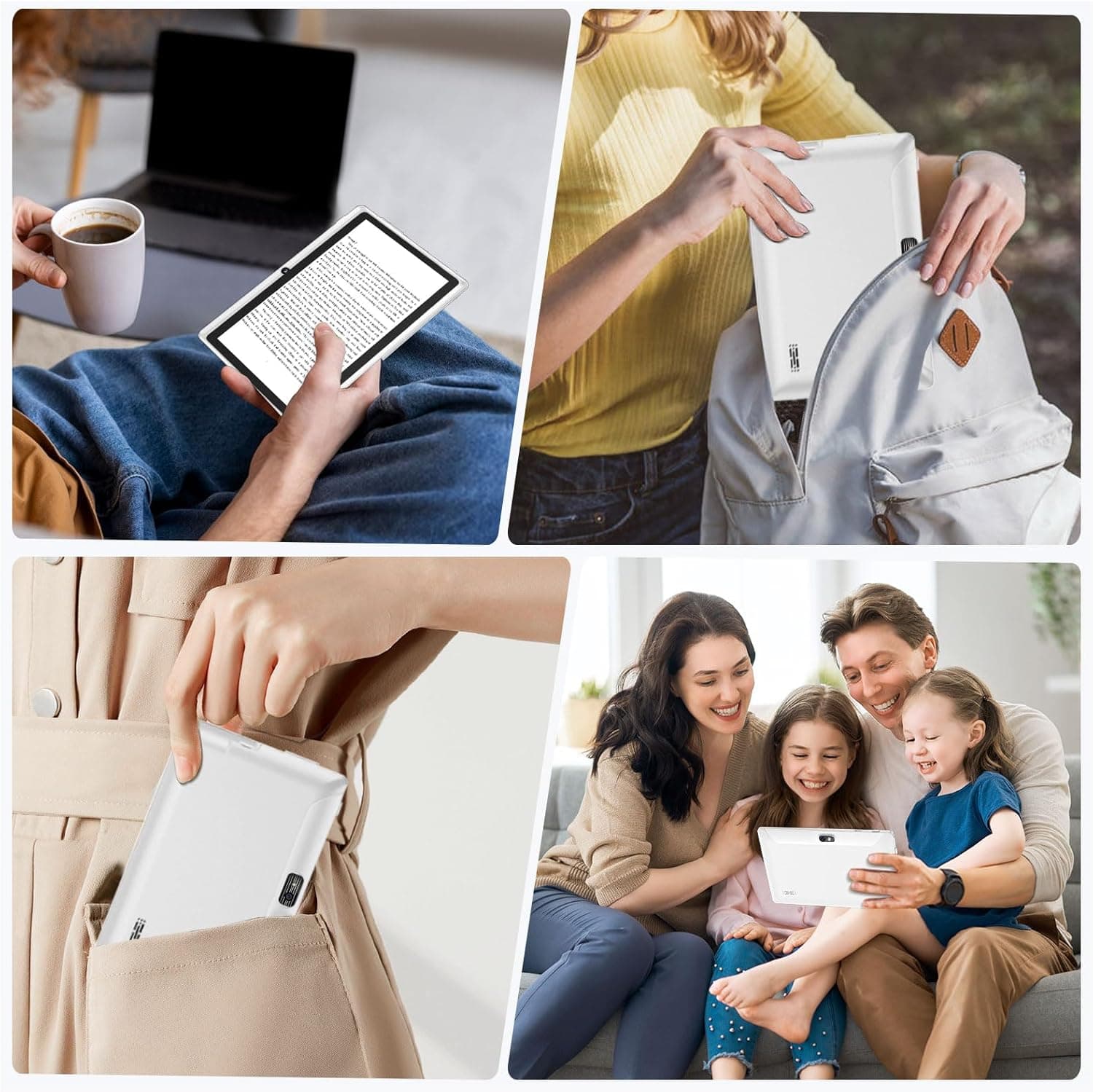 Android 15 Tablet 7 Inch Tablet, 9GB RAM 32GB ROM 1TB Expansion, Quad-core Processor, Dual Camera, 5G/2.4G WiFi, Bluetooth, Parental Control, Drop-Proof Case (Black) - Image 8