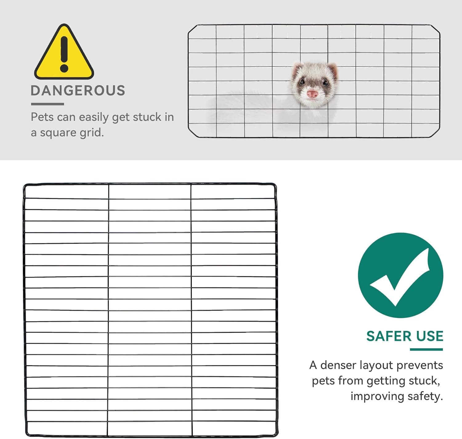 YITAHOME Cat Cage Indoor Cat Enclosures DIY Cat Playpen Metal Kennel with Extra Large Hammock for 1-2 Cats, Ferret, Chinchilla, Rabbit, Small Animals 28.0"L x 28.0"W x 41.0"H - Image 5