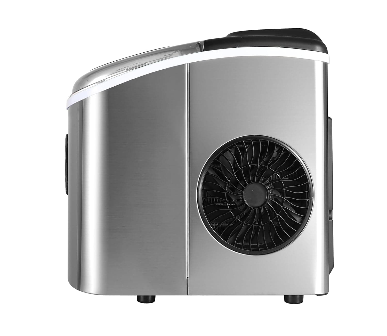 Frigidaire EFIC103-AMZ-SC Counter Top Maker with Over-Sized Ice Bucket, Stainless Steel, Self Cleaning Function, Heavy Duty, Stainless Stainless Ice Maker - Image 4
