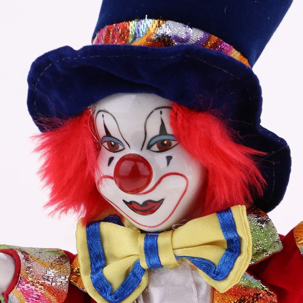 Clown Figure Doll Ornaments Home Table Desk Top Decor Halloween Decoration Gift - #5 - Image 6