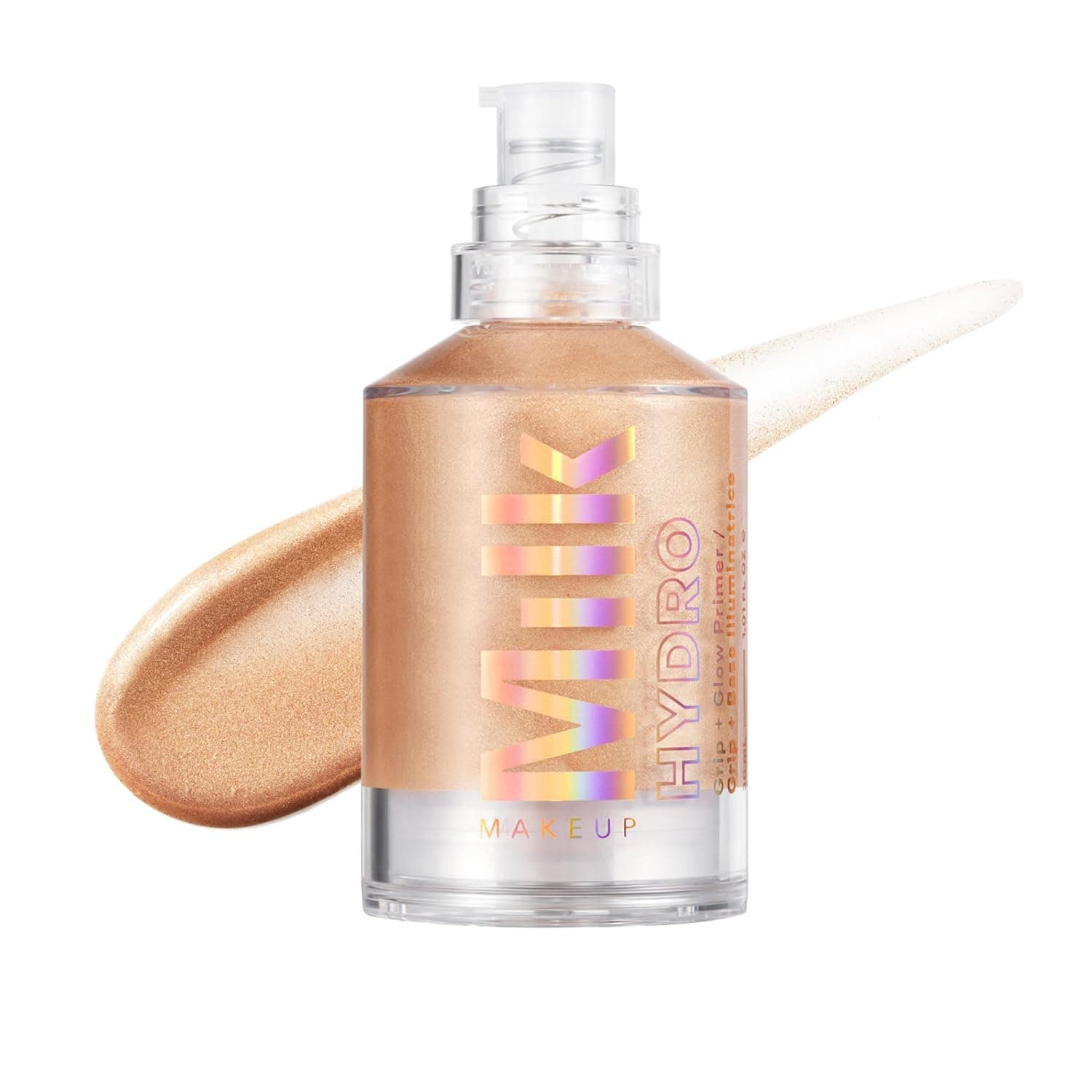 Milk Makeup Hydro Grip + Glow Primer with Hyaluronic Acid – Illuminating Face Primer Grips Makeup for Up to 12 Hours – Silicone-Free, Hydrating Formula with Radiant, Golden Finish – 1 oz - Image 2