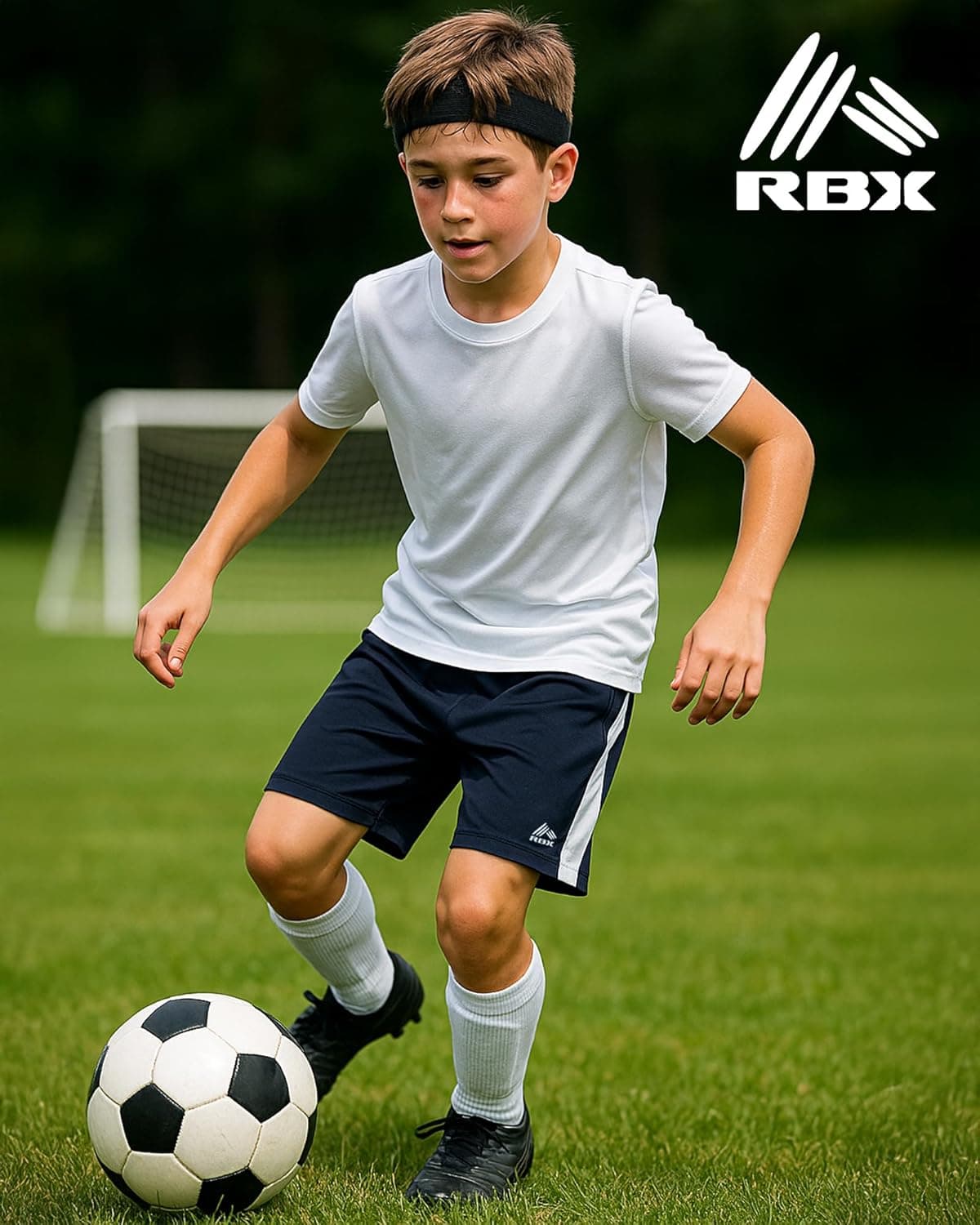 RBX Boys Athletic Shorts - 5 Pack Breathable Performance Mesh Boys Basketball Shorts with Pockets Youth Kids Gym Activewear Griffin Red Grey Black 14-16 - Image 4