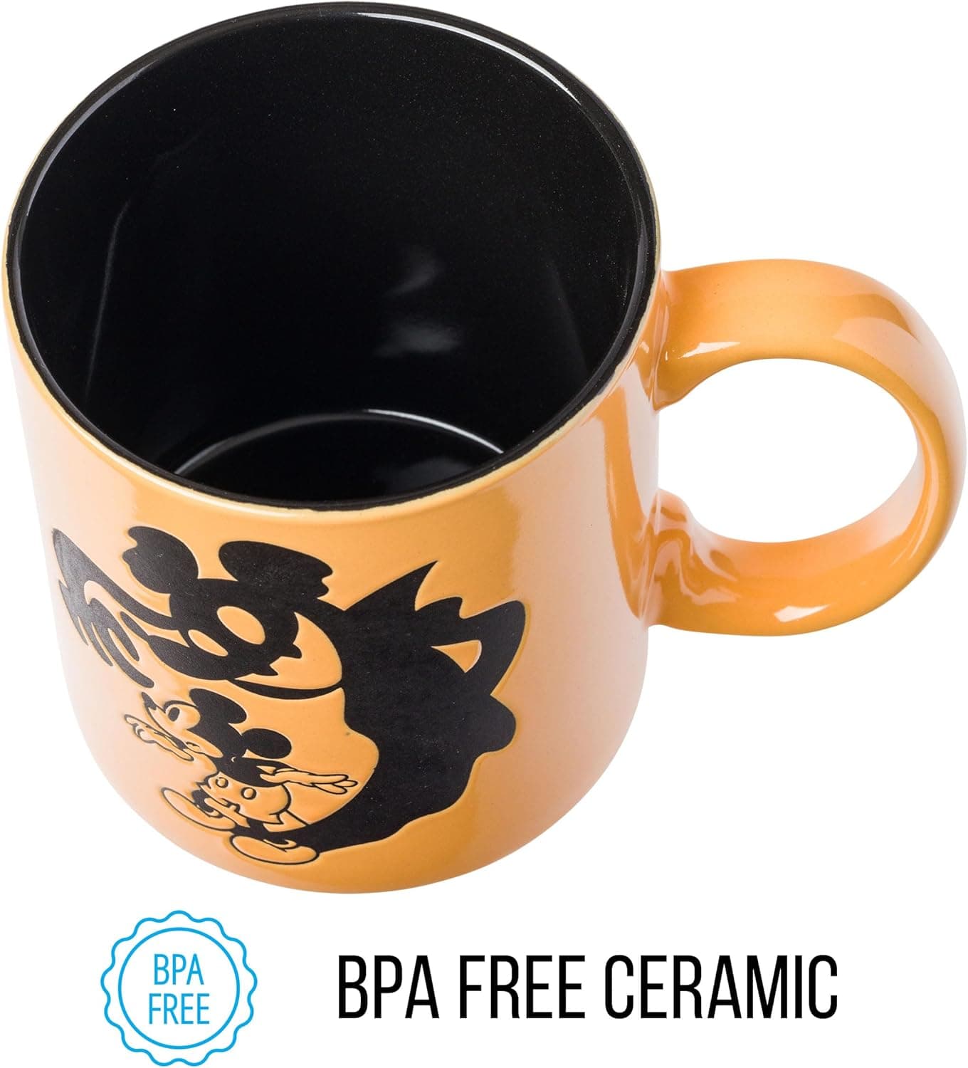 Silver Buffalo Disney 米奇老鼠万圣节幽灵影子蜡抵陶瓷杯，20盎司 - Image 8