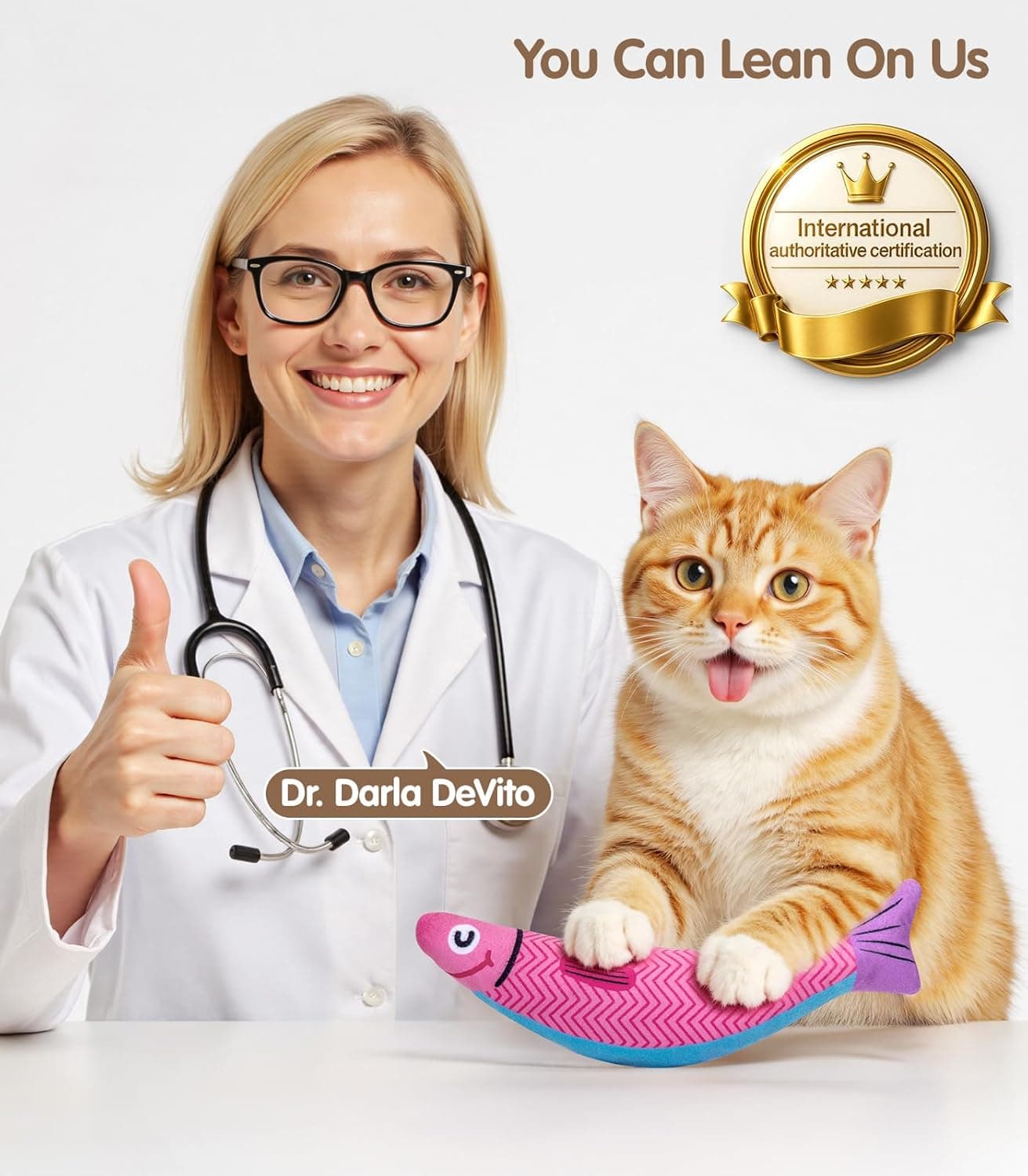 Juguetes para Gatos con [5000mg A+Hierba Gatera Natural & Silvervine] [Grado Bebé] Juguetes Interactivos Suaves para Morder para Gatos y Gatitos de Interior, [Sonido de Crinkle & Campana] Juguete en Forma de Pez, Vuelve Loco a tu Gato Aburrido con Diversión Azul+Rosa - Image 8