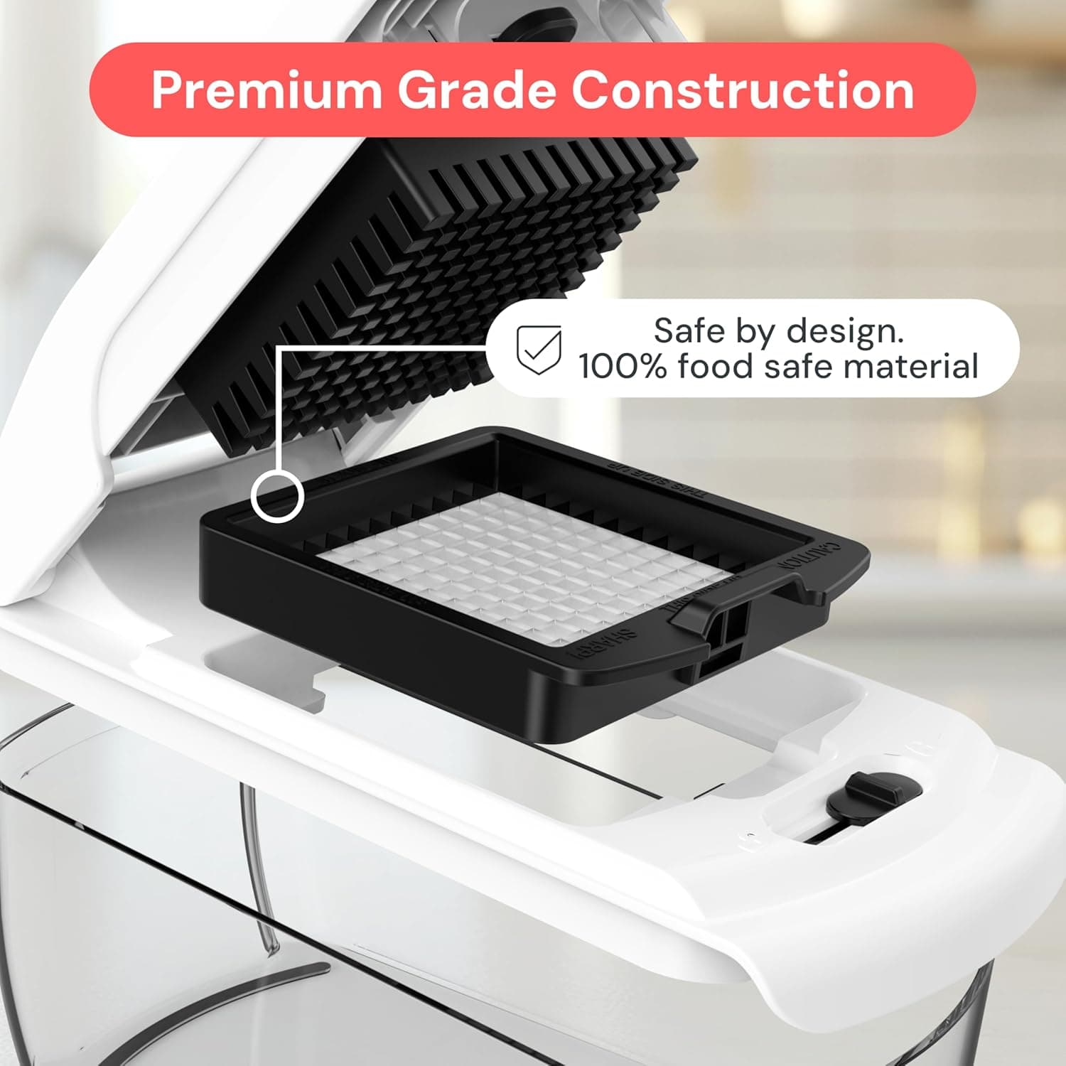 Fullstar The Original Pro Chopper - Vegetable Chopper and Spiralizer, Food Chopper with Container, Fruit Slicer, Kitchen Gadgets & Gifts, Home Essentials (4 in 1, White) 4 in 1 White - Image 7