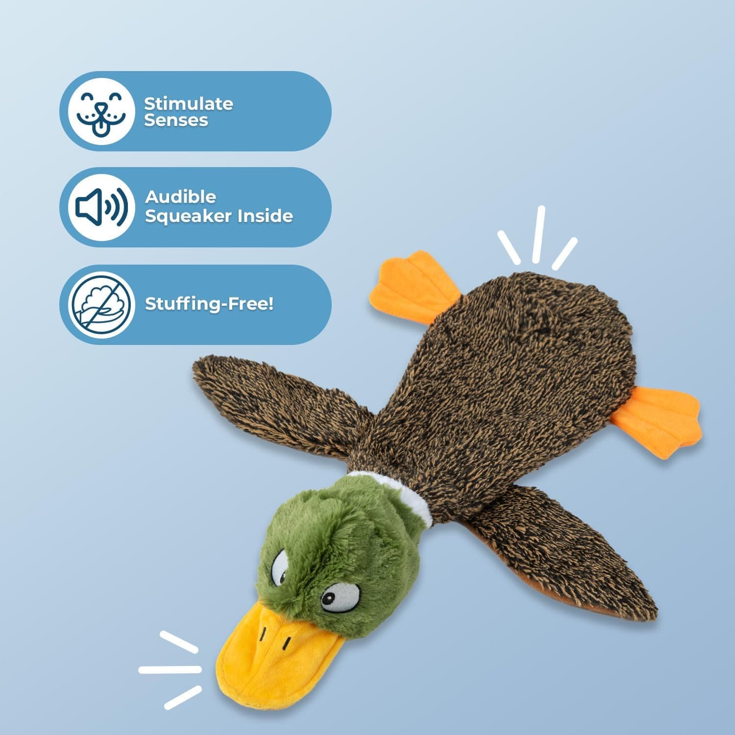 Mejores Juguetes para Perros Squeaky con Tela Suave y Duradera para Mascotas Pequeñas, Medianas y Grandes Juguete Interactivo para Juego en Interiores, Soporta Mordidas Activas y Juego - 4 Figuras, Pato Salvaje Pequeño, Liebre, Ardilla y Cocodrilo Pequeño - Image 2