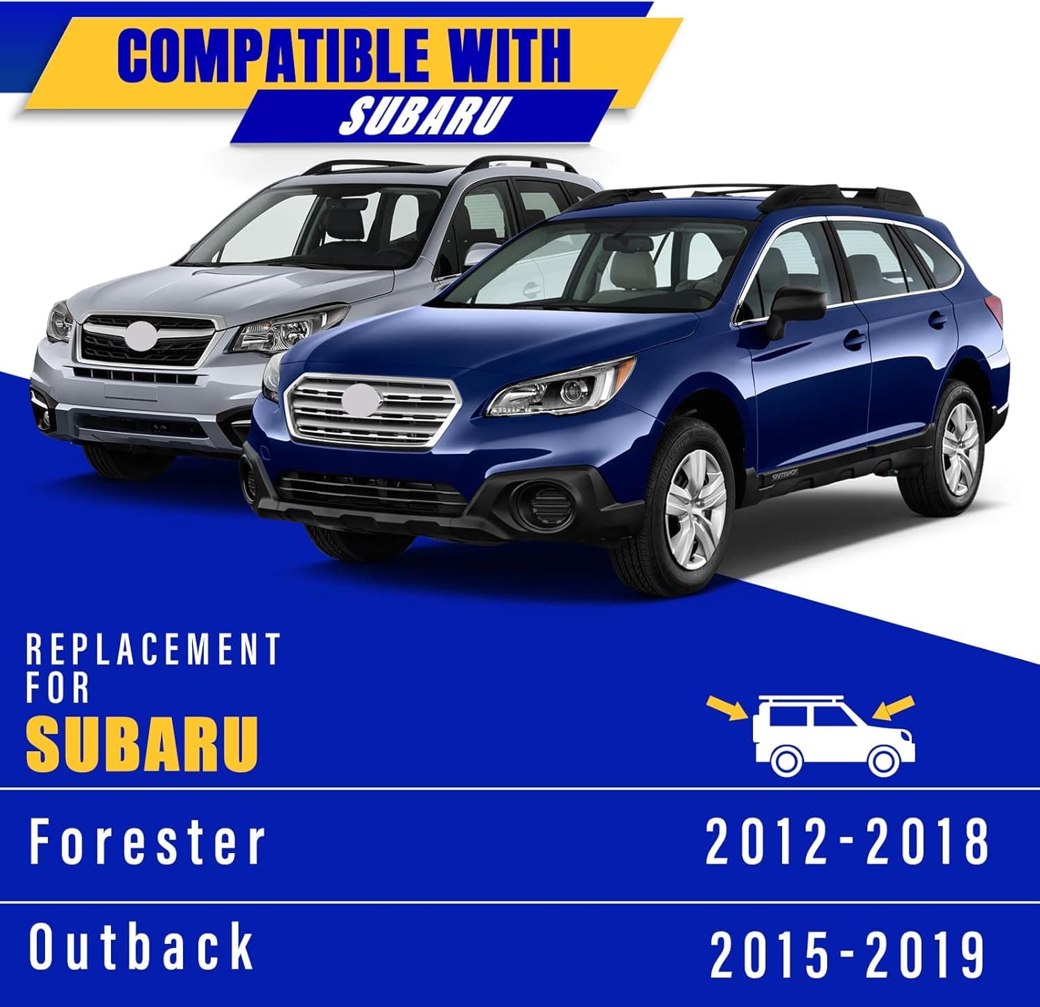 3 wipers Replacement for 2012-2018 Subaru Forester/2015-2019 Subaru Outback, Windshield Wiper Blades Original Equipment Replacement - 26"/17"/14" (Set of 3) U/J HOOK - Image 5