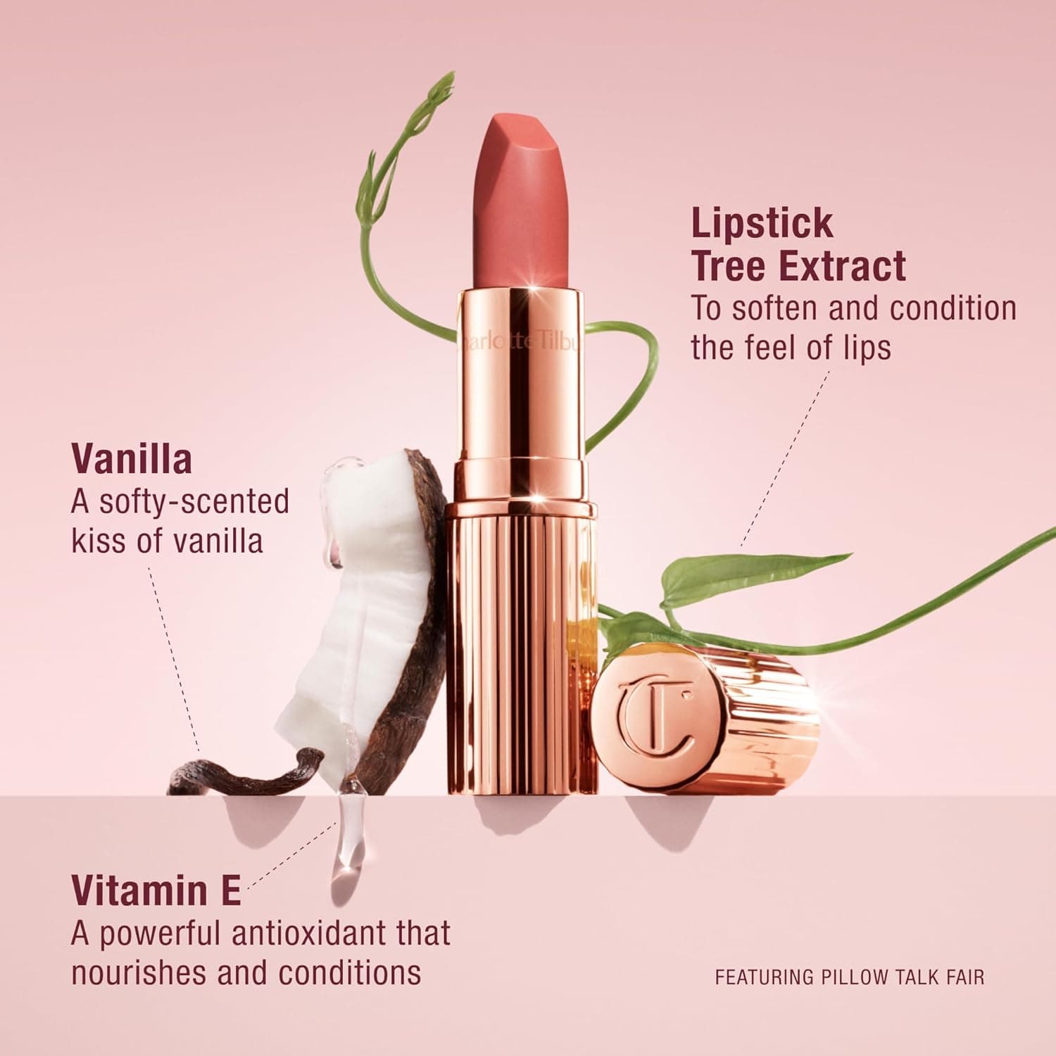 Charlotte Tilbury Matte Revolution Lipstick - Long Lasting, Matte Lipstick with Buildable Color & Lip-Loving Ingredients - Creamy, Easy to Blend Formula Pillow Talk Medium - warm berry pink - Image 6
