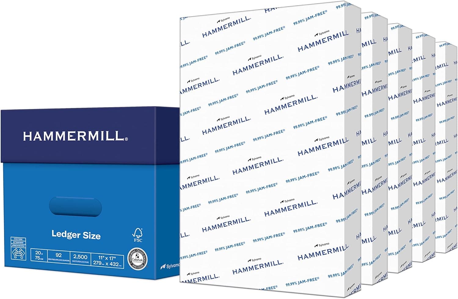 Hammermill Printer Paper, 20 lb Copy Paper, 11 x 17 - 5 Ream (2,500 Sheets) - 92 Bright, Made in the USA, 105023C 11x17 | 5 Ream | 2500 Sheets Ledger (11 x 17) - Image 2