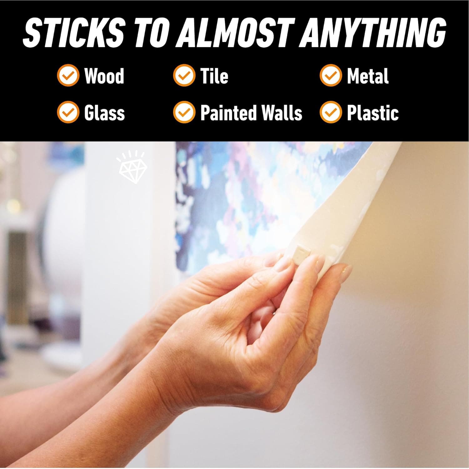 Gorilla Mounting Putty, Natural Tan Color, 168 Pre-Cut Squares (Pack of 1) - Non-Toxic Removable & Repositionable Wall Putty 4 Ounce 1 Pack - Image 3