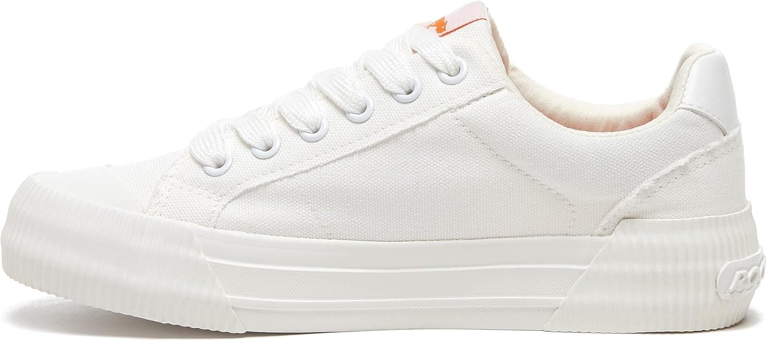 Rocket Dog Women's Cheery Comfort Plush Foam Sneaker 6 Canvas White - Image 5