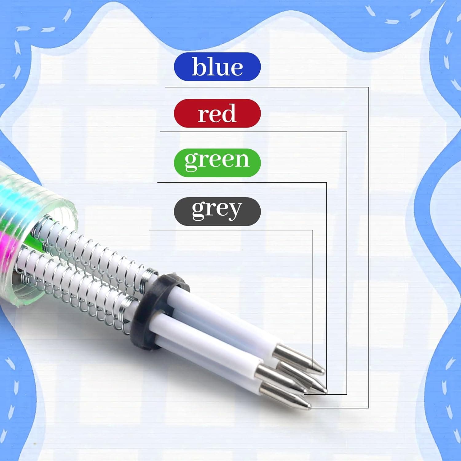 CZWZ 20Pcs Mini Multicolor Pens in One 4-in-1 Cute Pens Bulk for Kids, Fun Kawaii Ballpoint Pens for Birthdays and Children's Party Favors Gifts Teacher School Supplies - Image 3