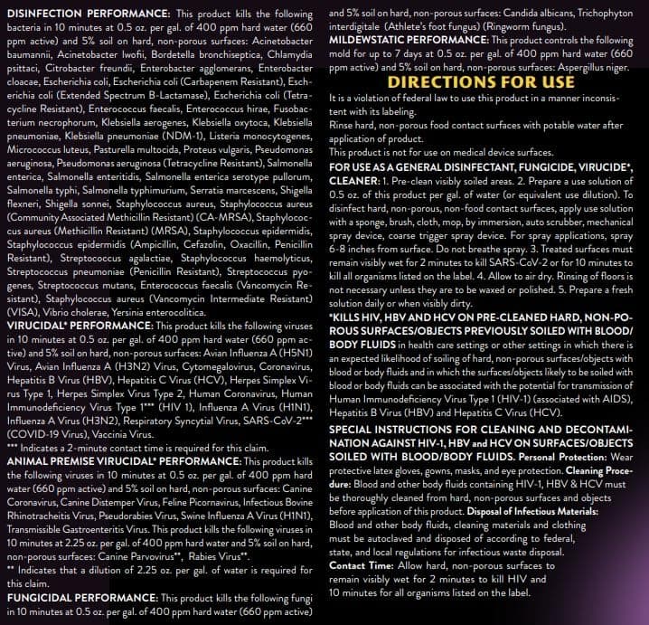 256:1 Disinfectant, 1 Gallon - Liquid Concentrate Disinfectant and Deodorizer, Sanitizer for Veterinary Clinics and Kennels, Effective Against Viruses and Bacteria (Fresh and Clean) - Image 5