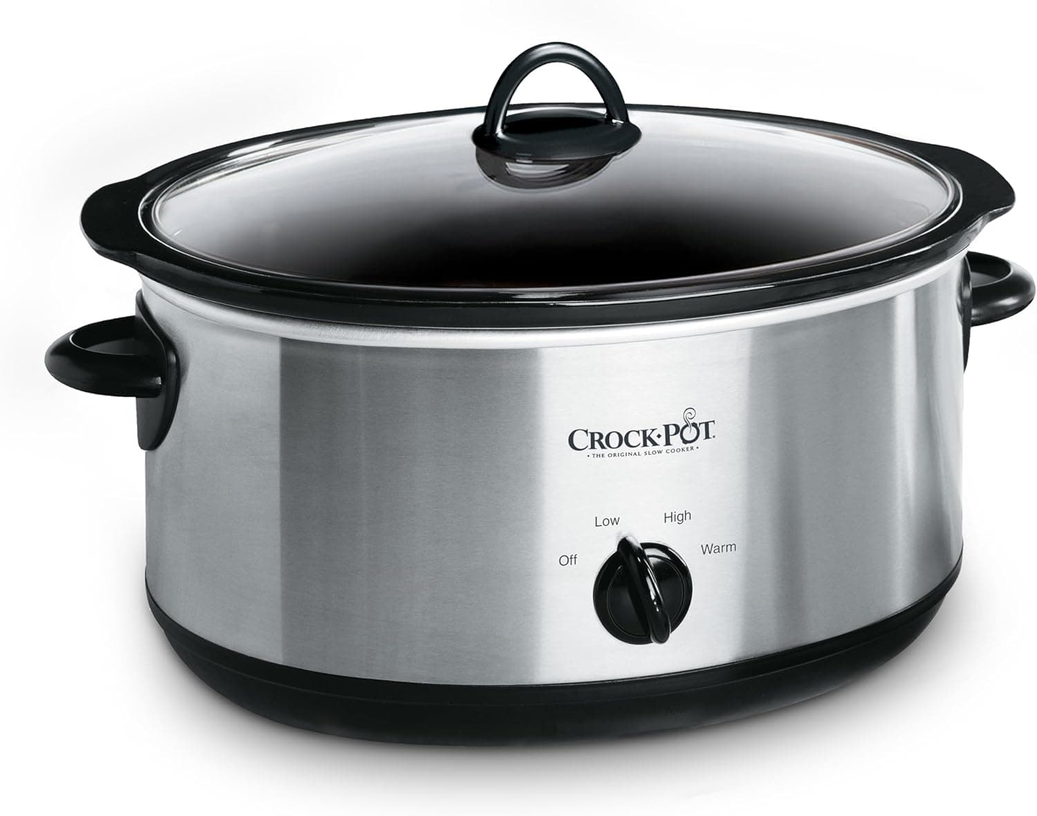 Crock-Pot 7 Quart Oval Manual Slow Cooker, Stainless Steel (SCV700-S-BR), Versatile Cookware for Large Families or Entertaining 7 Quarts Stainless Steel - Image 2