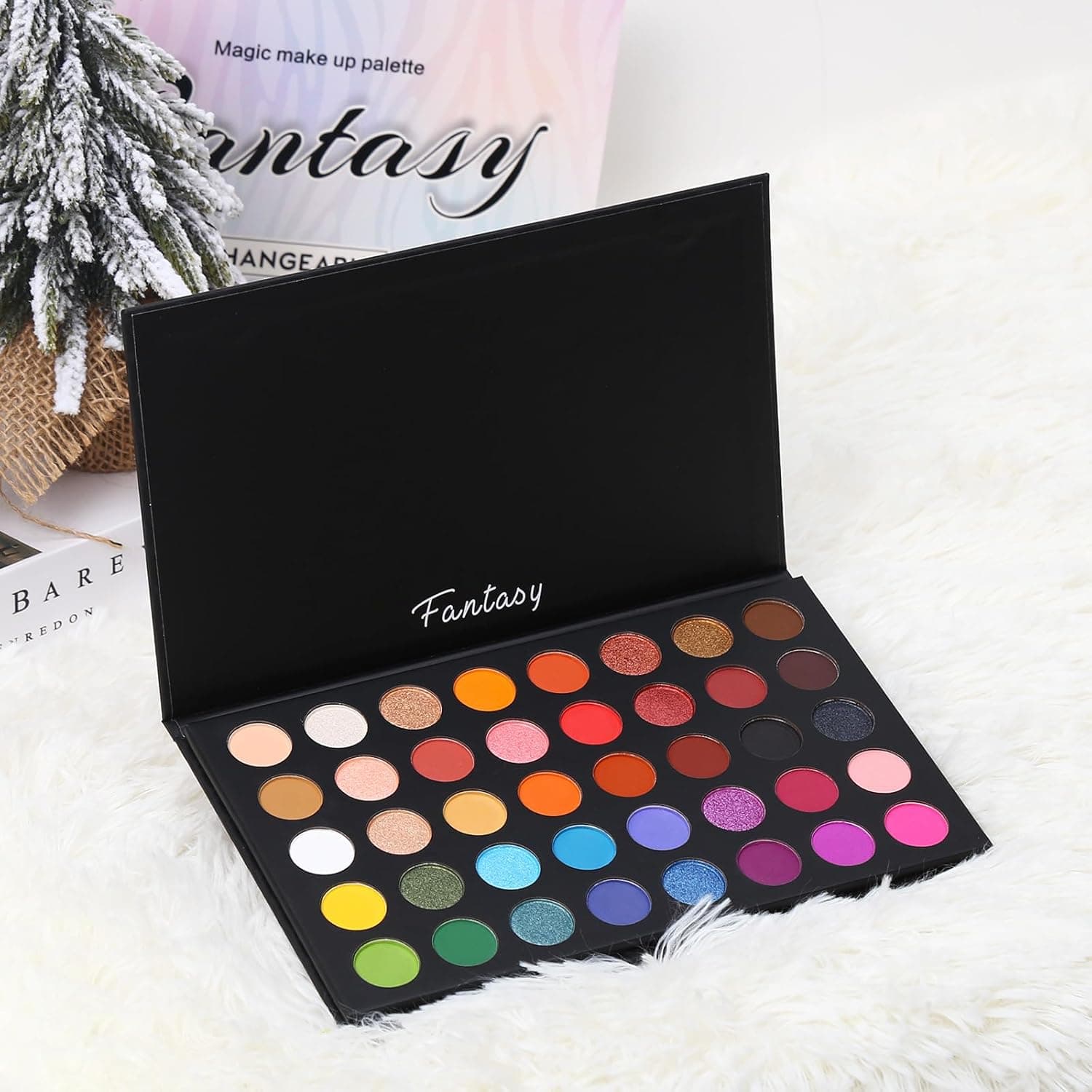 Highly Pigmented Eye Makeup Palette, Matte Shimmer Metallic Eyeshadow Pallet Long Lasting Blendable Natural Colors Make Up Eye Shadows Cosmetics Gift Kit Colorful Palette - Image 9